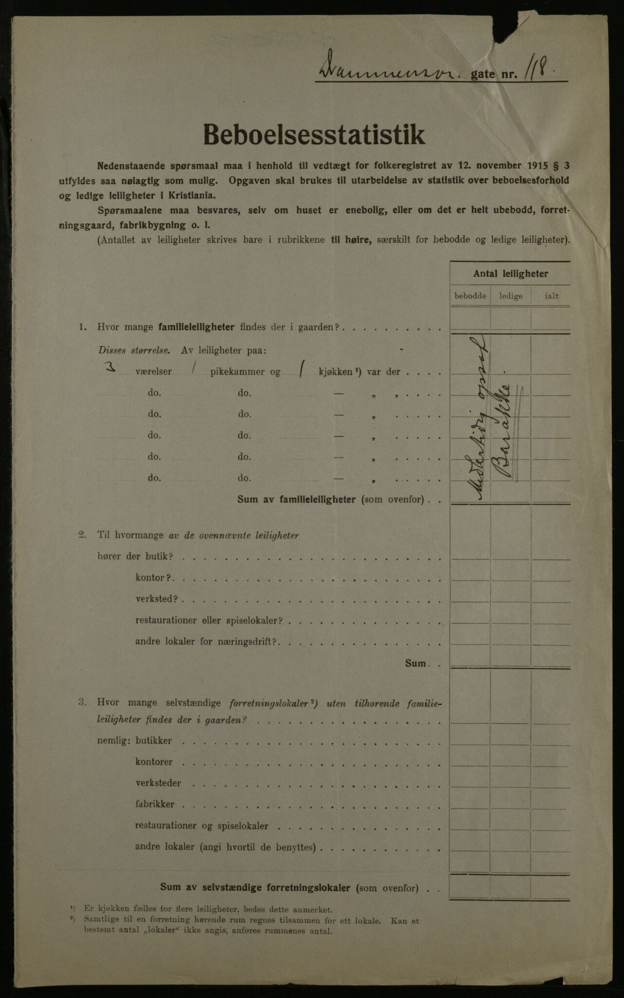 OBA, Municipal Census 1923 for Kristiania, 1923, p. 19077