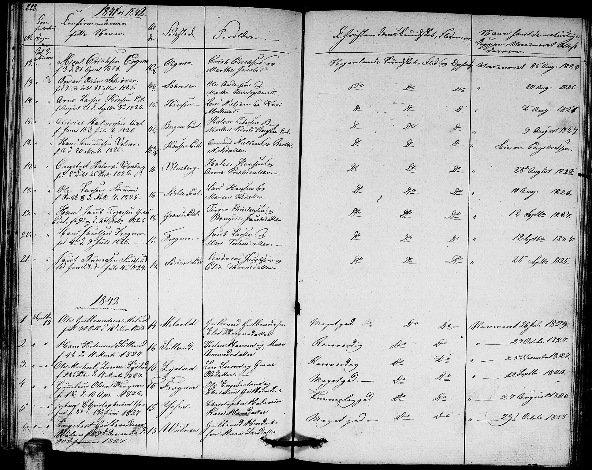 Sørum prestekontor Kirkebøker, AV/SAO-A-10303/G/Ga/L0002: Parish register (copy) no. I 2, 1829-1845, p. 222