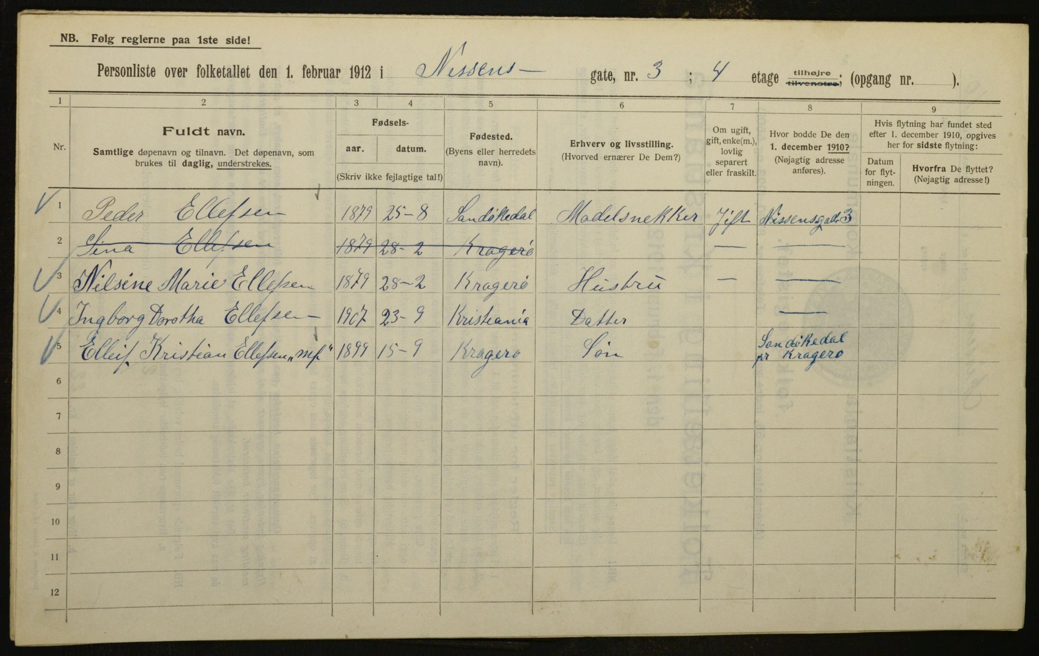 OBA, Municipal Census 1912 for Kristiania, 1912, p. 71754