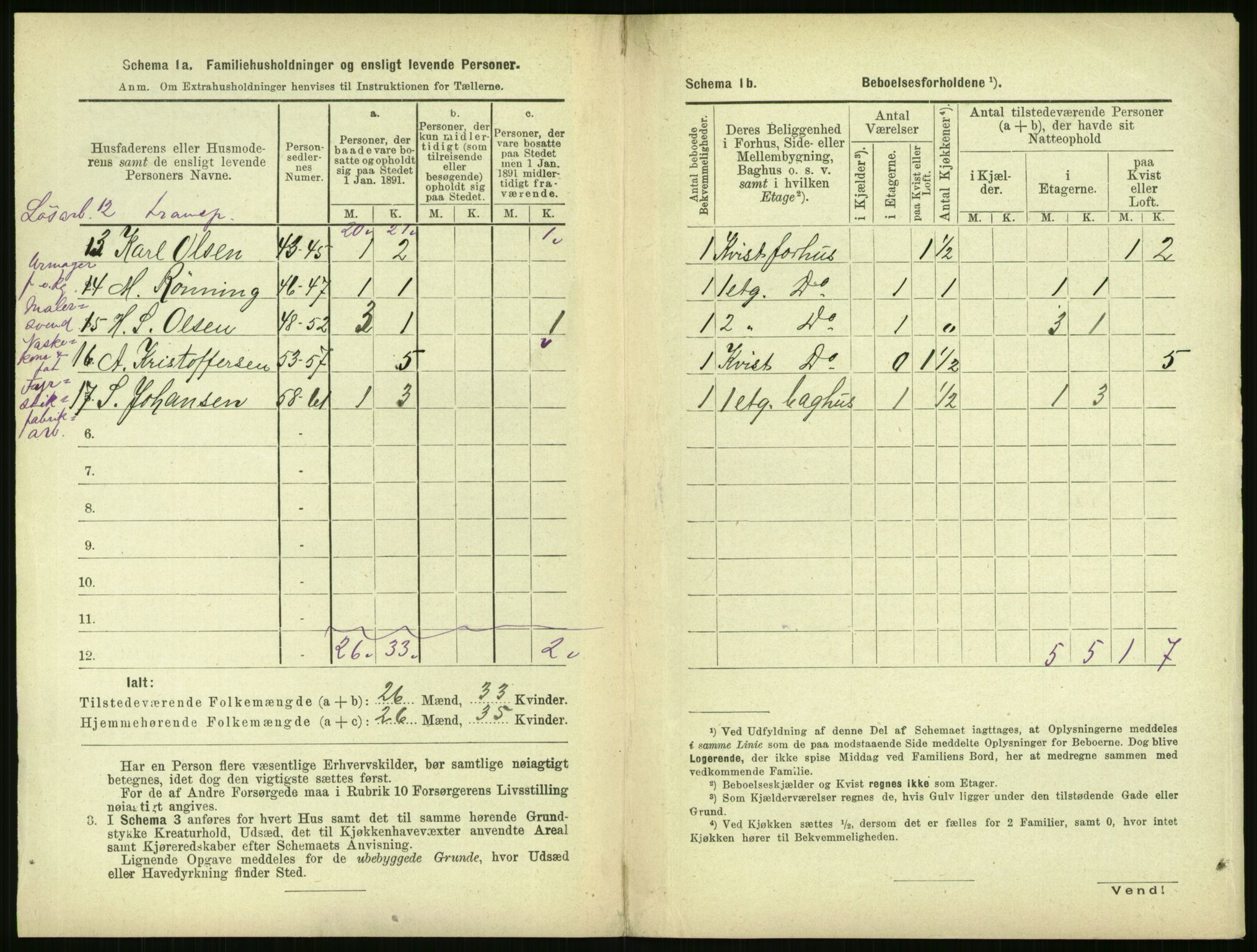 RA, 1891 census for 0301 Kristiania, 1891, p. 162030