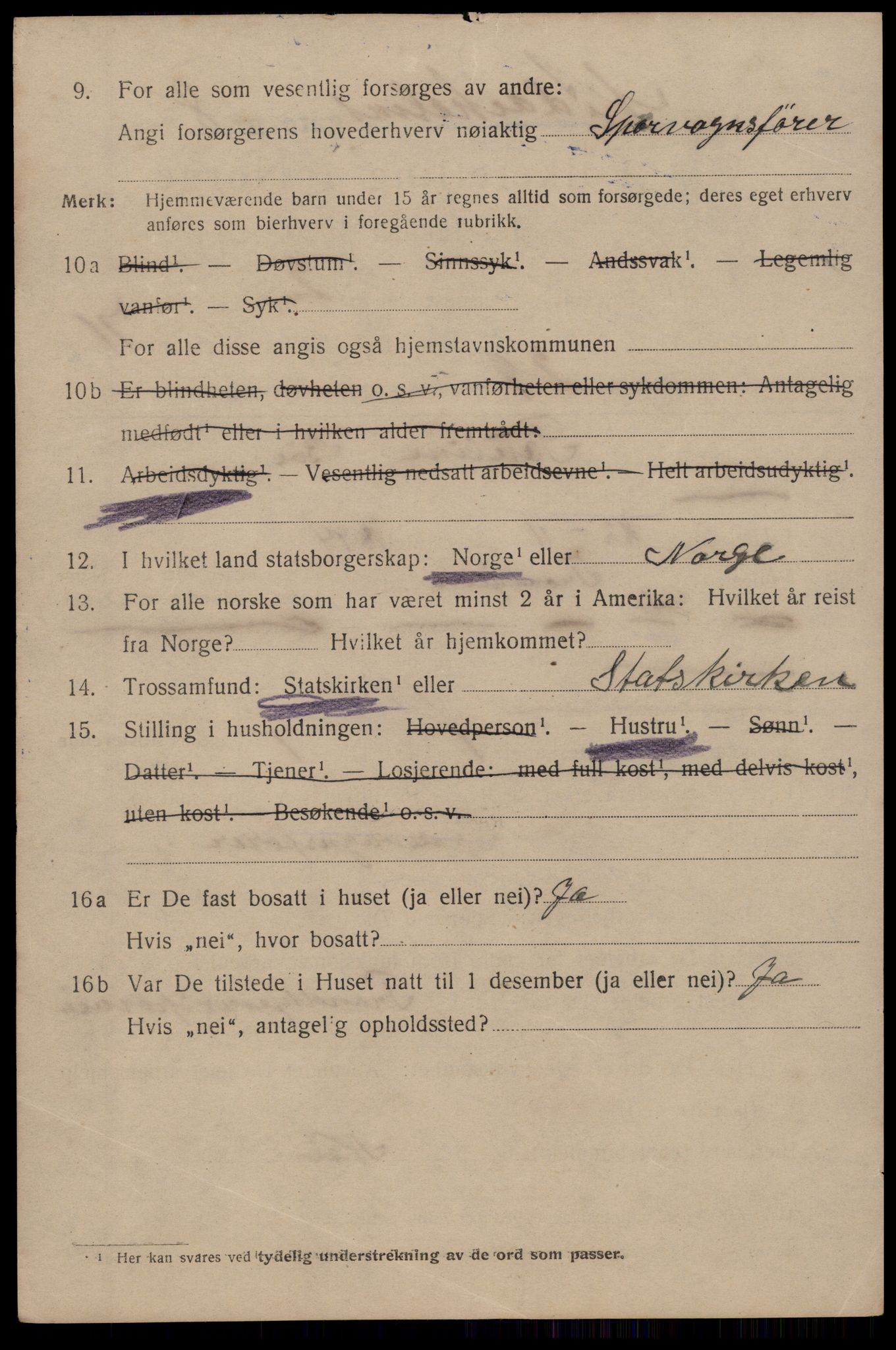 SAT, 1920 census for Trondheim, 1920, p. 141041