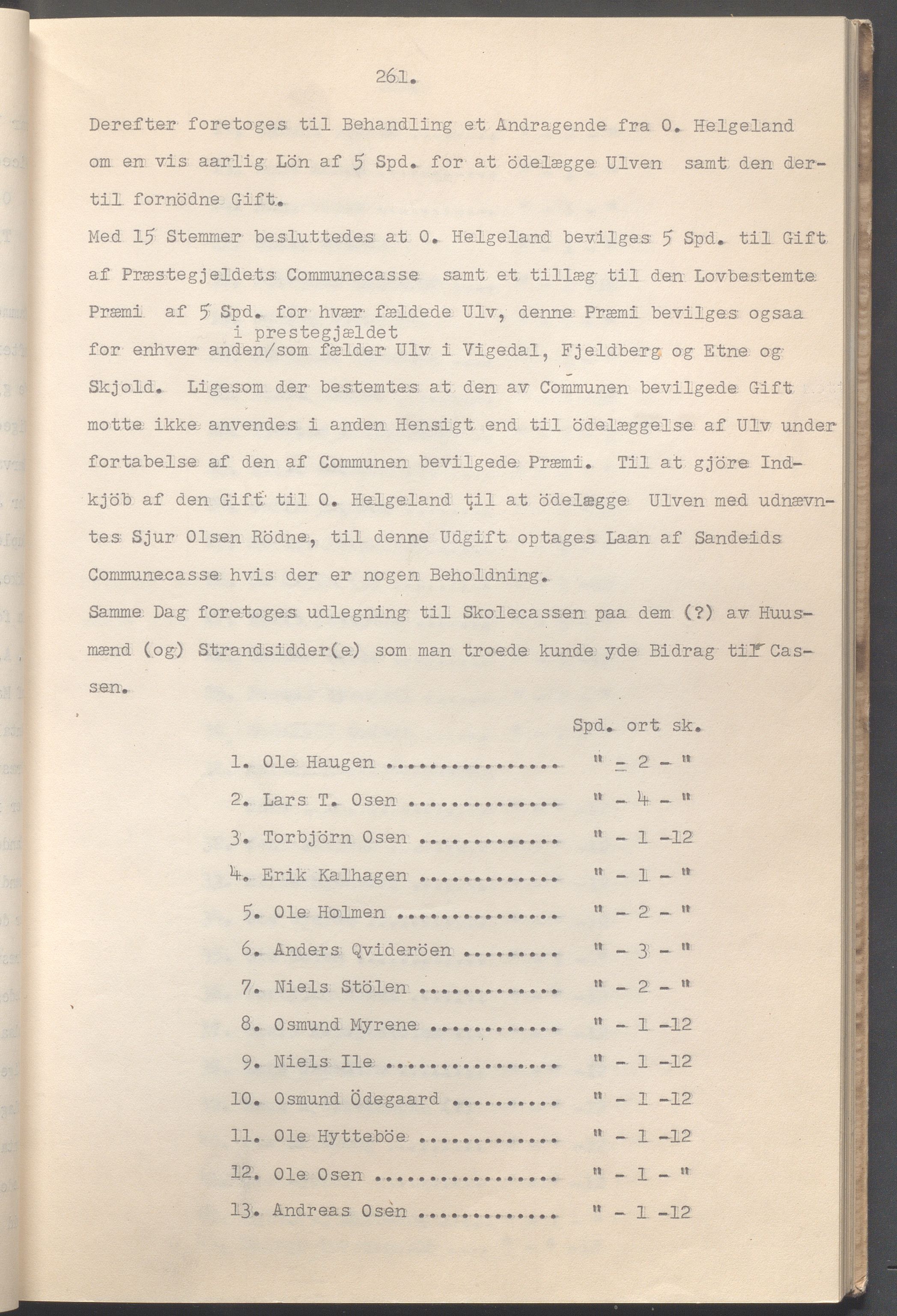 Vikedal kommune - Formannskapet, IKAR/K-100598/A/Ac/L0002: Avskrift av møtebok, 1862-1874, p. 261