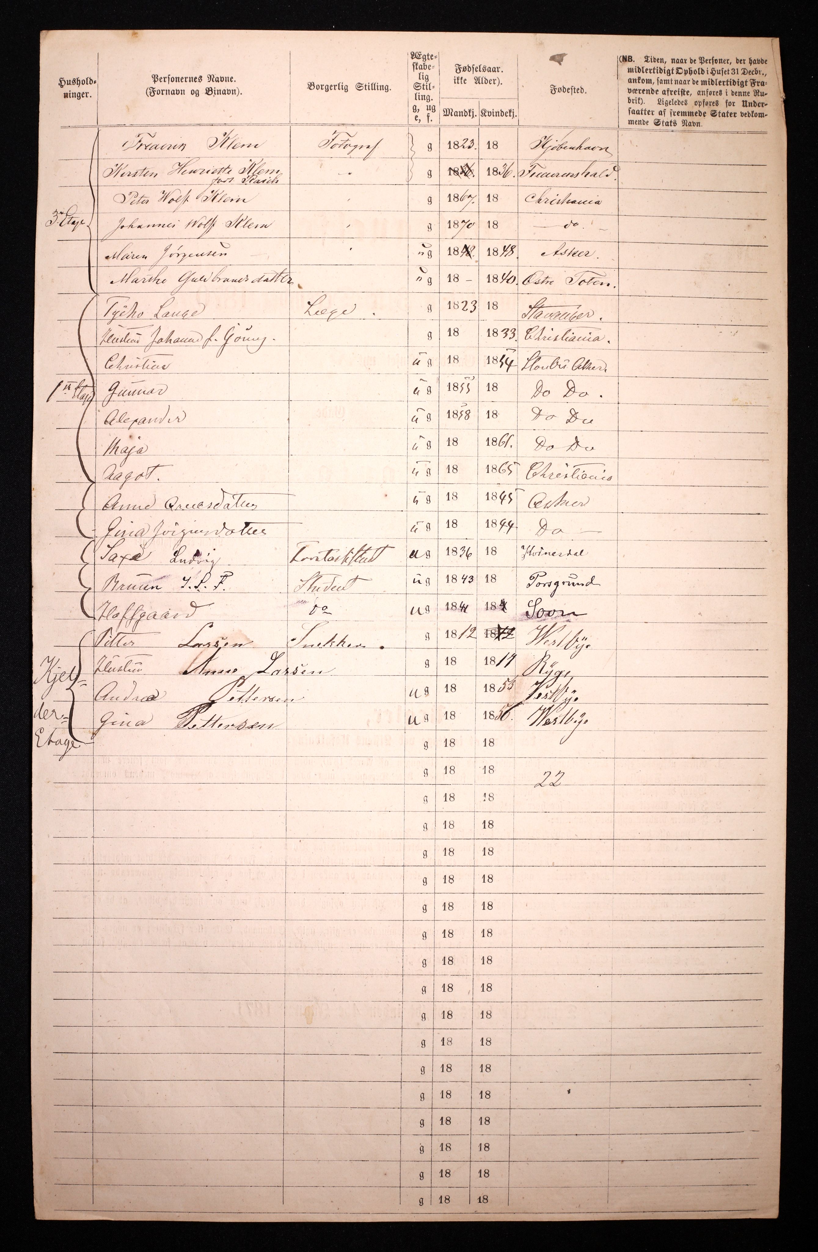 RA, 1870 census for 0301 Kristiania, 1870, p. 4517