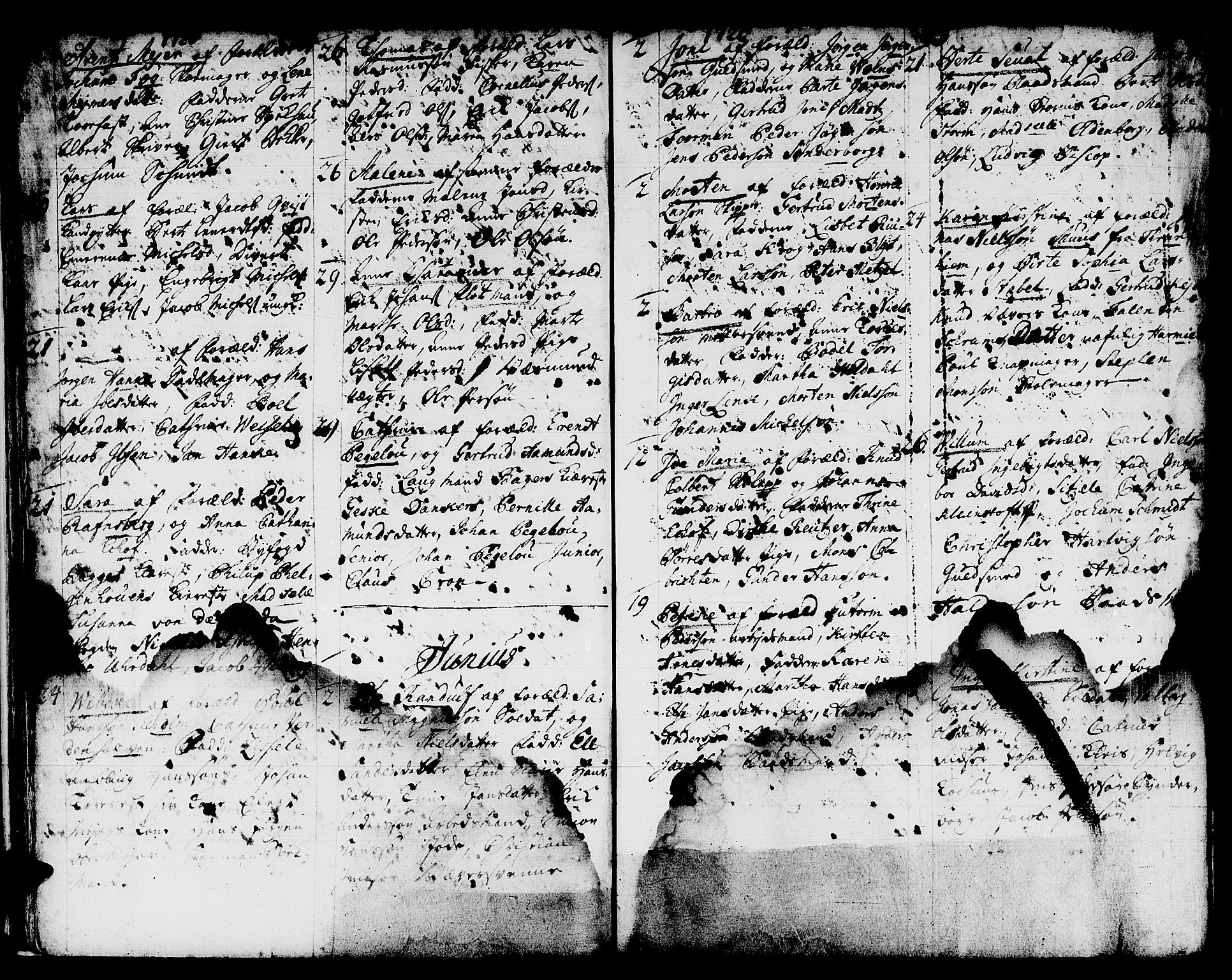 Domkirken sokneprestembete, AV/SAB-A-74801/H/Haa/L0001: Parish register (official) no. A 1, 1719-1732, p. 24-25