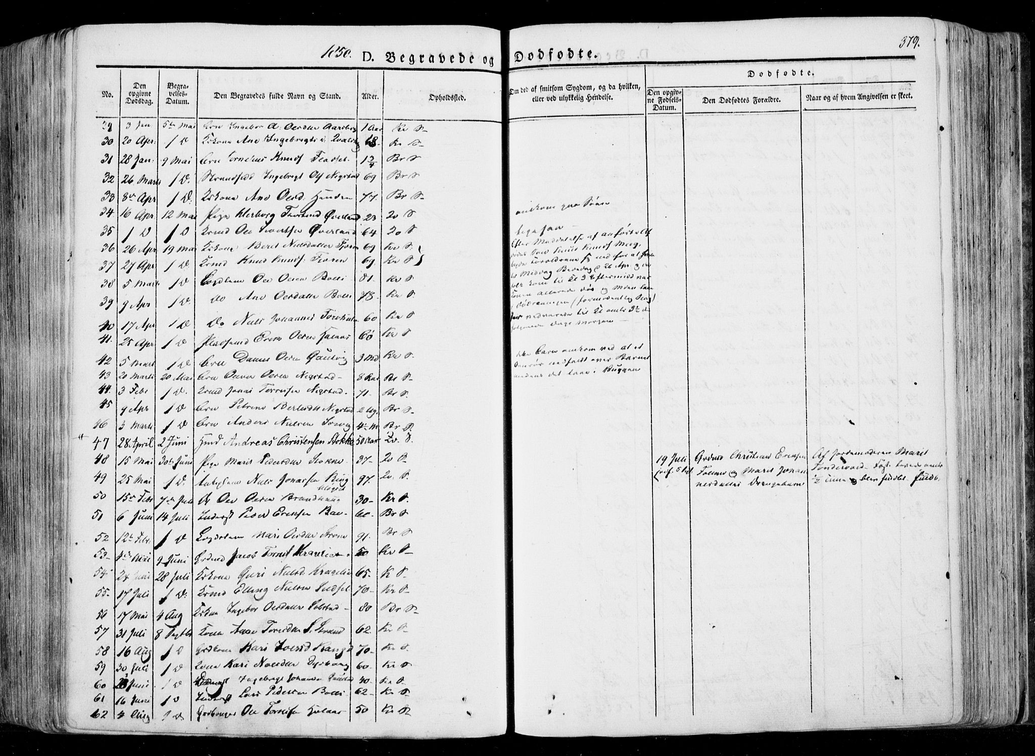 Ministerialprotokoller, klokkerbøker og fødselsregistre - Møre og Romsdal, SAT/A-1454/568/L0803: Parish register (official) no. 568A10, 1830-1853, p. 379