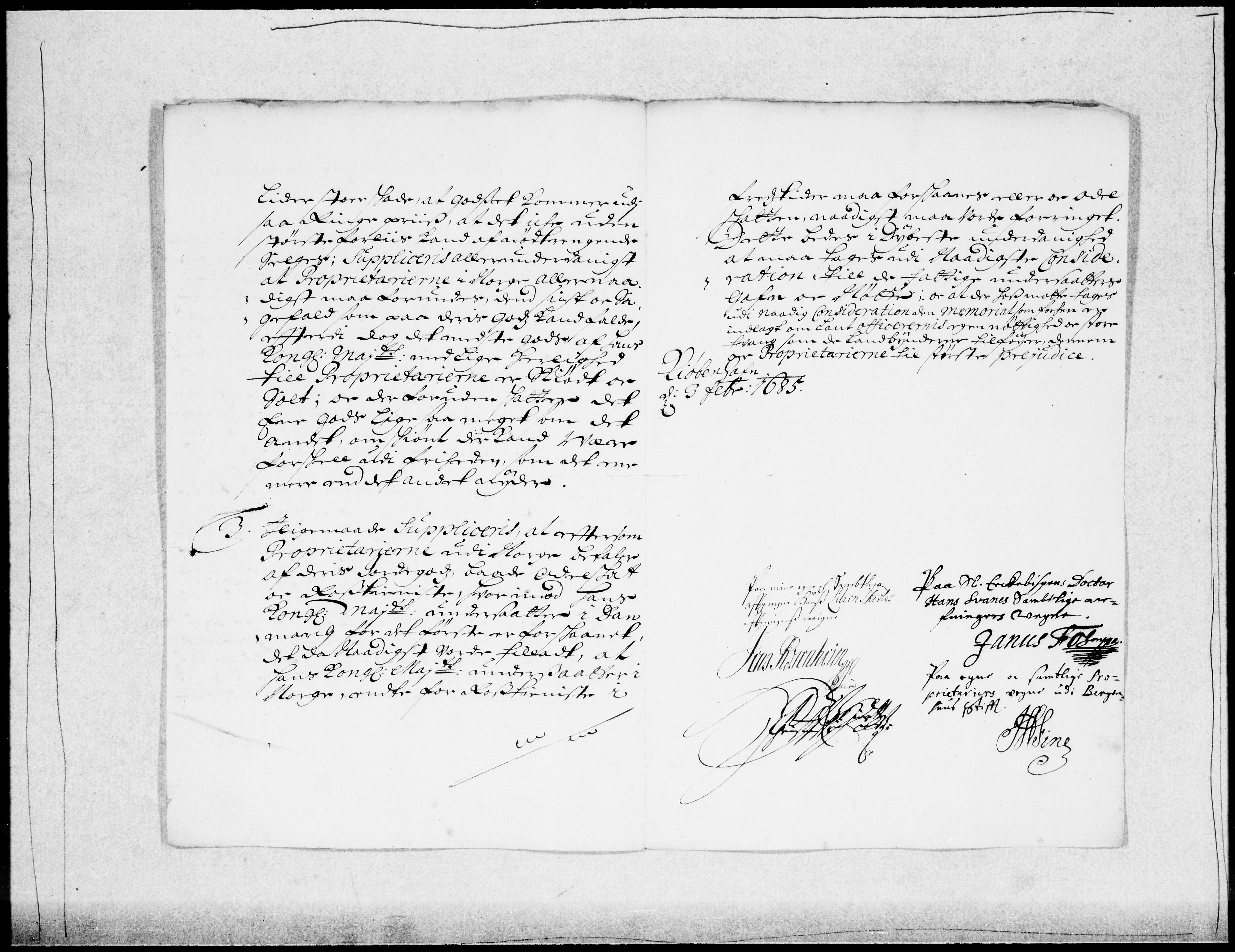 Danske Kanselli 1572-1799, AV/RA-EA-3023/F/Fc/Fcc/Fcca/L0038: Norske innlegg 1572-1799, 1685, p. 53