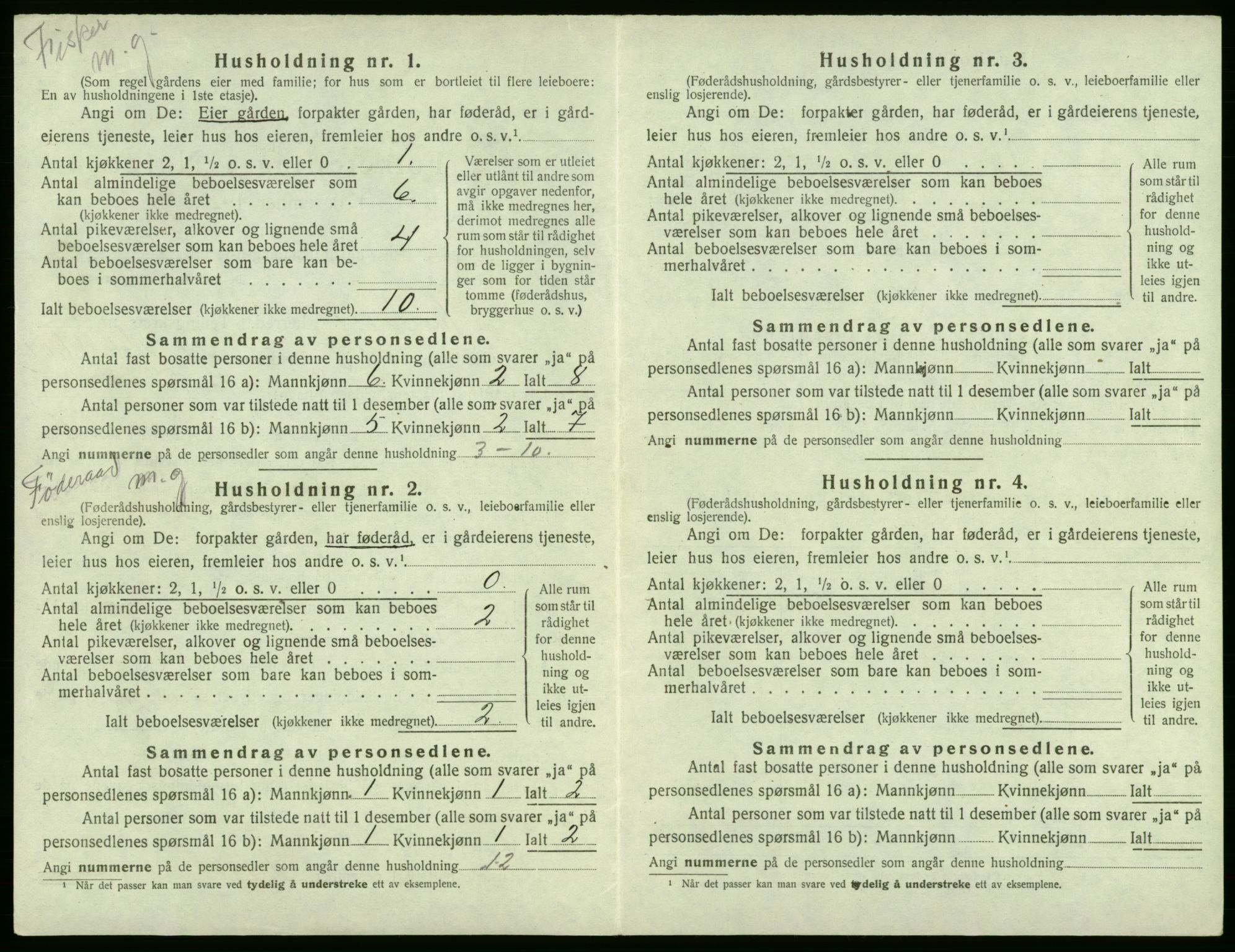 SAB, 1920 census for Austevoll, 1920, p. 303