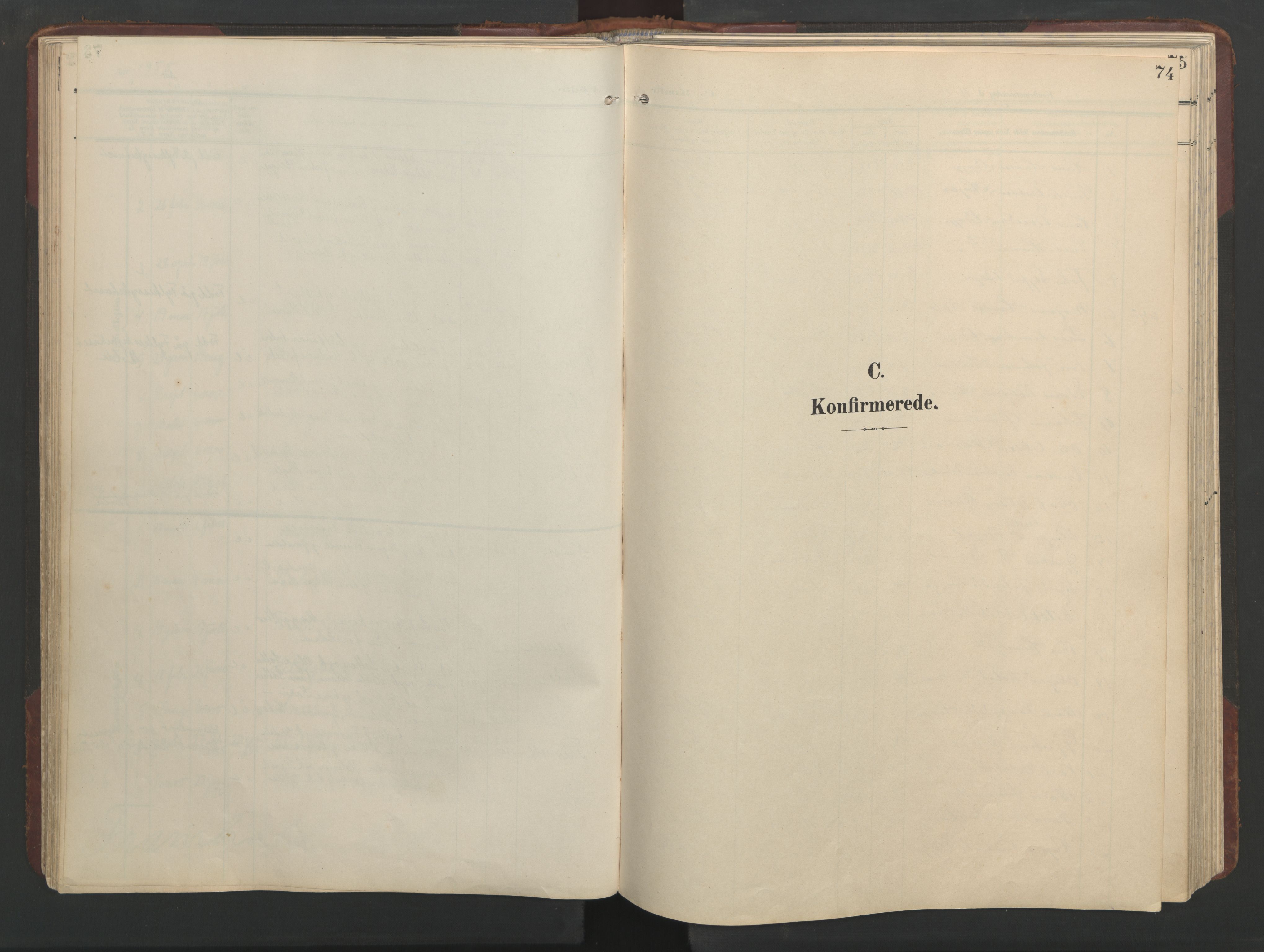 Ministerialprotokoller, klokkerbøker og fødselsregistre - Møre og Romsdal, SAT/A-1454/552/L0639: Parish register (copy) no. 552C02, 1903-1960, p. 74
