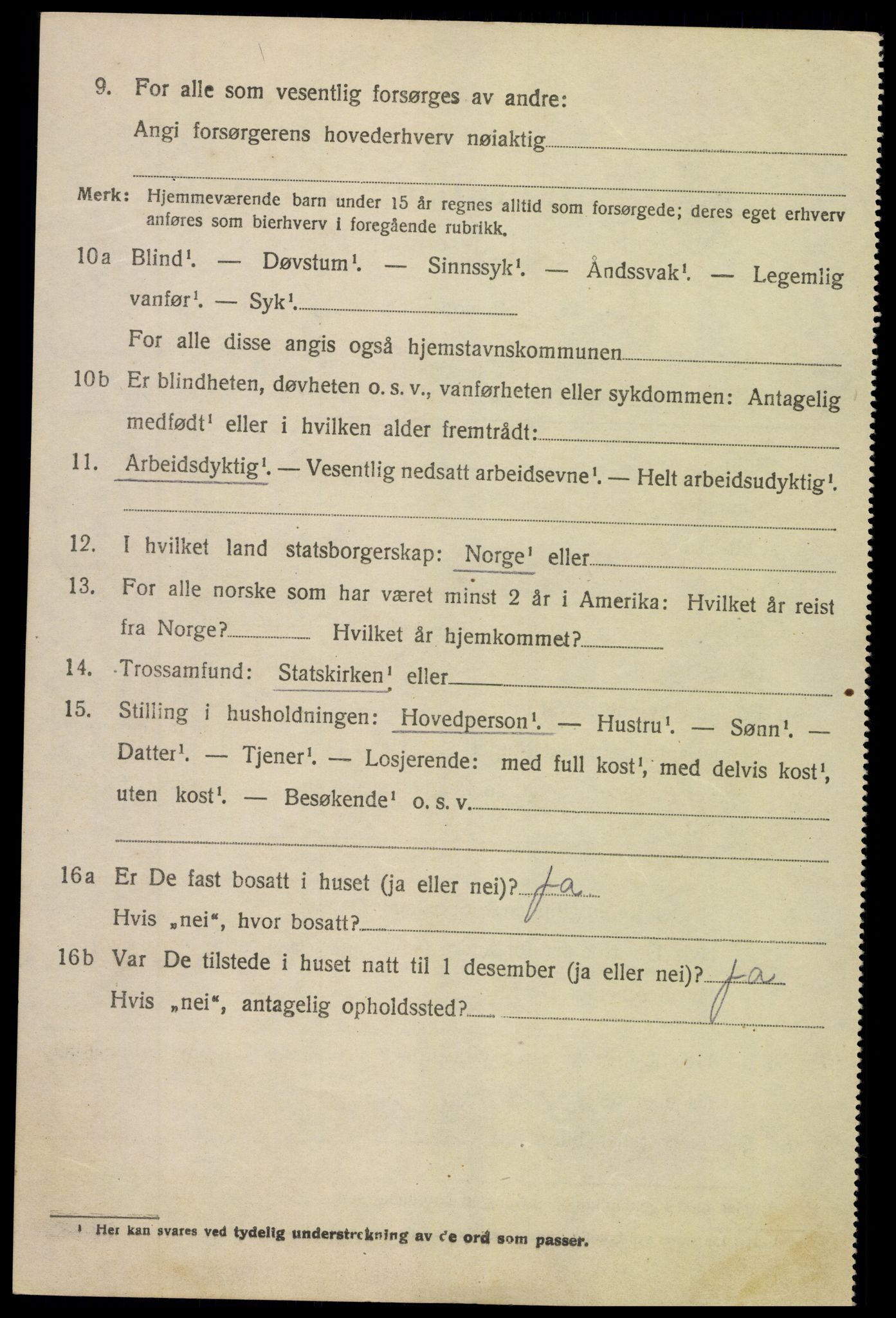 SAK, 1920 census for Søndeled, 1920, p. 3696