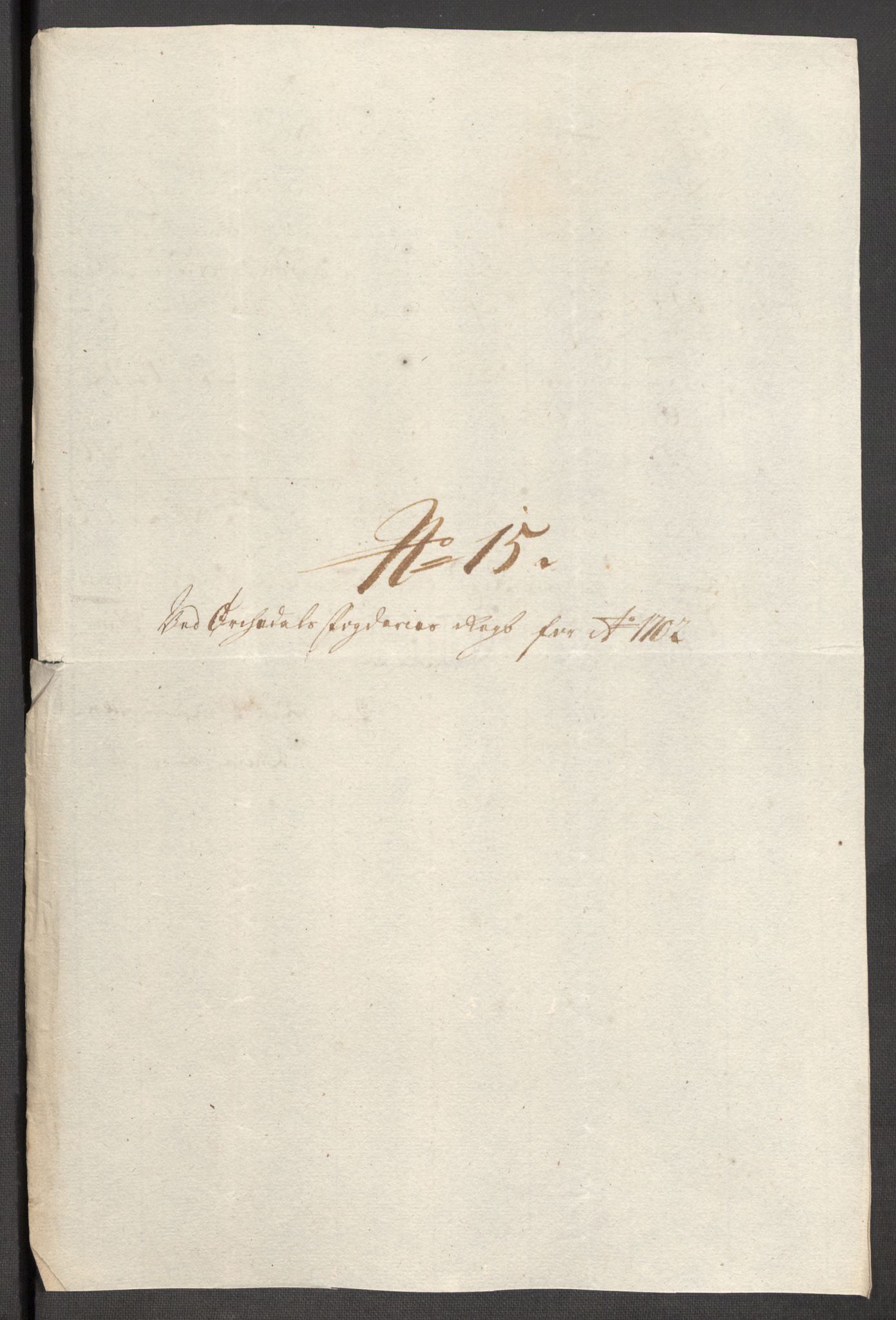 Rentekammeret inntil 1814, Reviderte regnskaper, Fogderegnskap, AV/RA-EA-4092/R60/L3952: Fogderegnskap Orkdal og Gauldal, 1702, p. 161