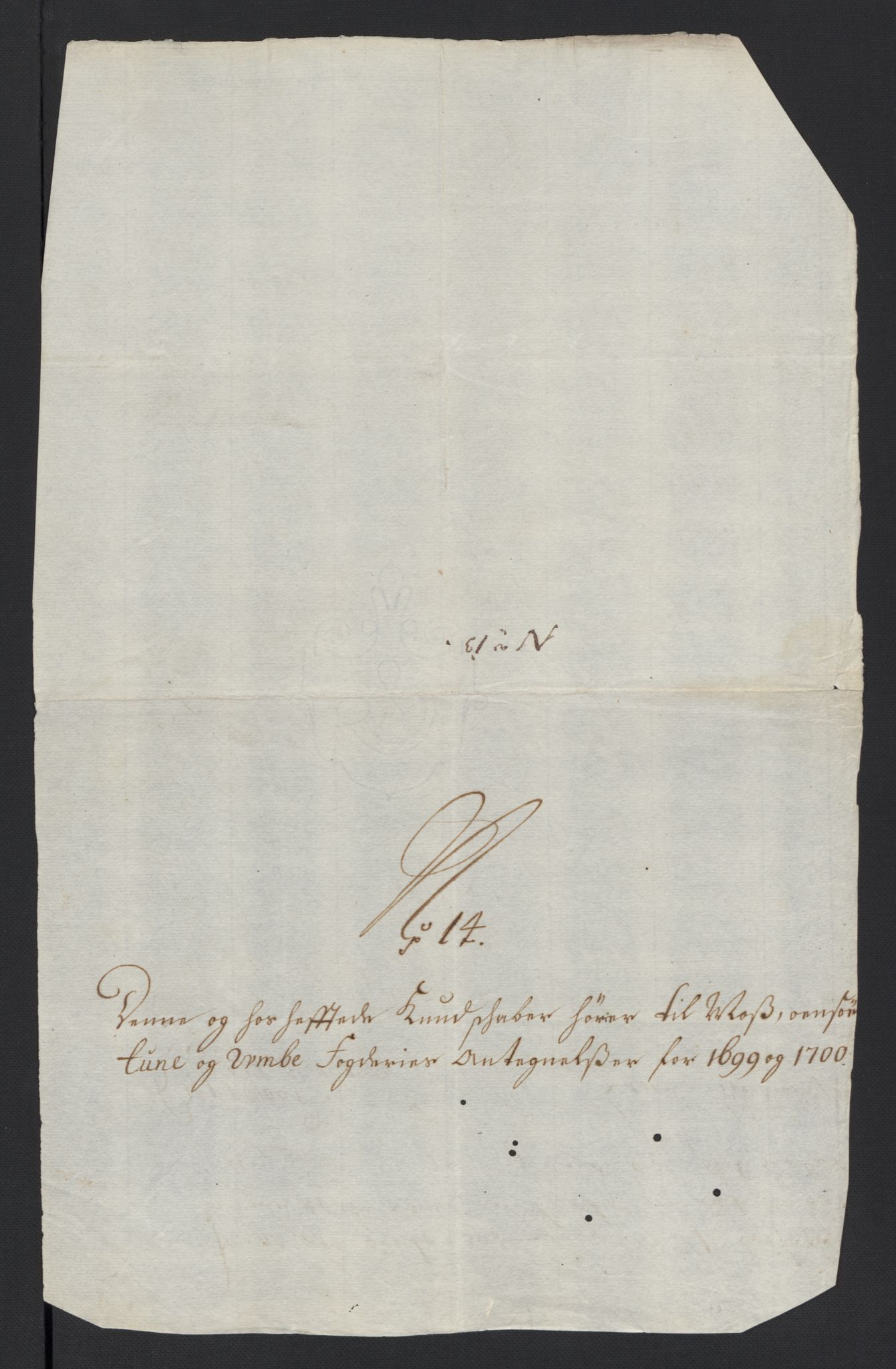 Rentekammeret inntil 1814, Reviderte regnskaper, Fogderegnskap, AV/RA-EA-4092/R04/L0129: Fogderegnskap Moss, Onsøy, Tune, Veme og Åbygge, 1700, p. 600