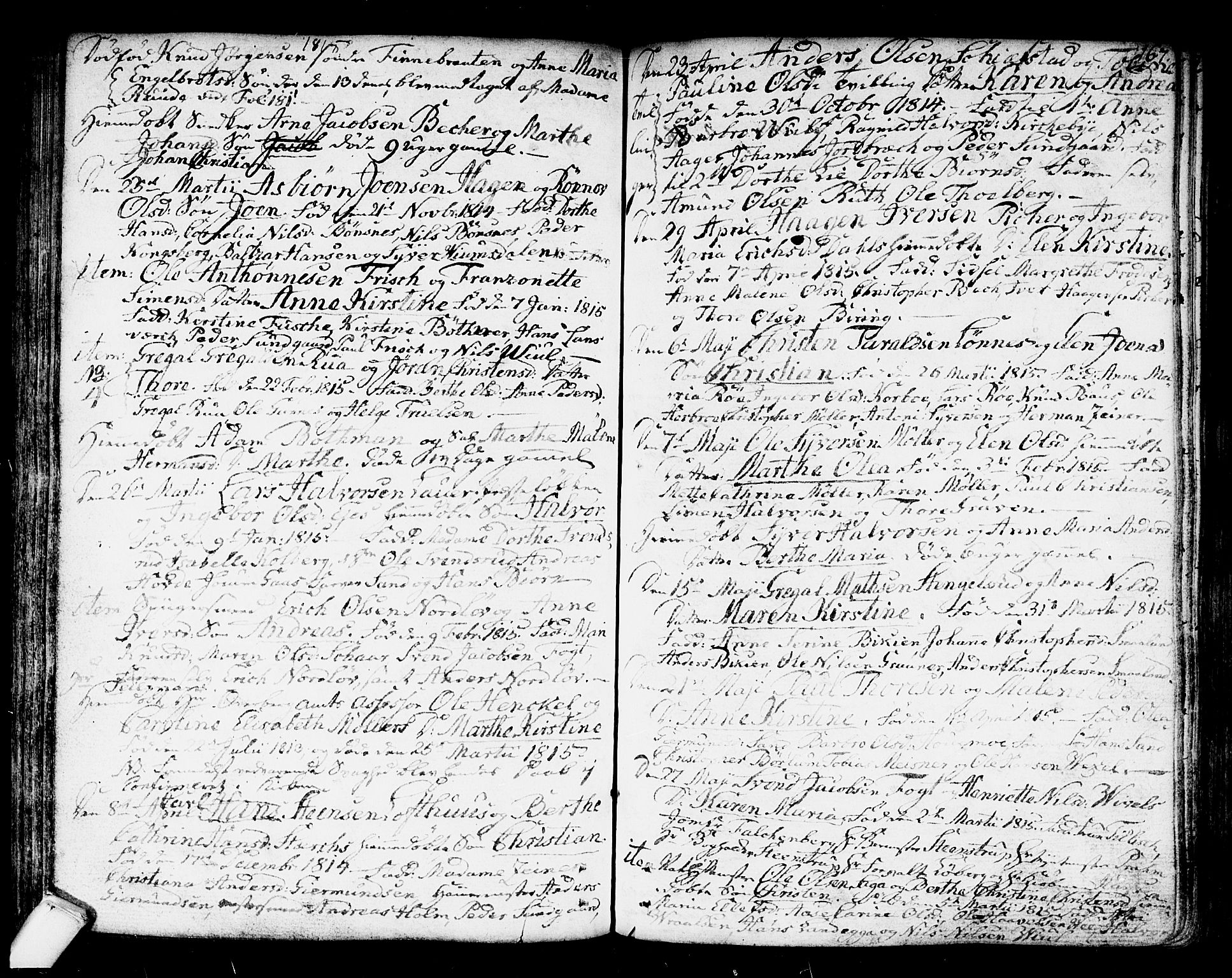 Kongsberg kirkebøker, AV/SAKO-A-22/F/Fa/L0007: Parish register (official) no. I 7, 1795-1816, p. 167