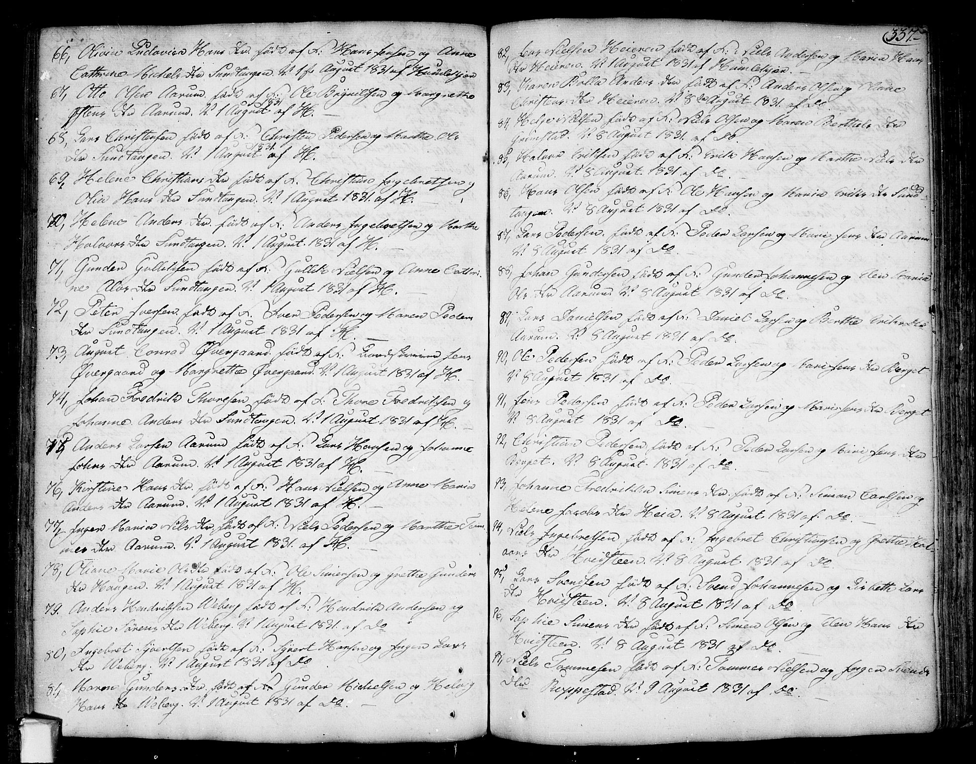 Borge prestekontor Kirkebøker, AV/SAO-A-10903/F/Fa/L0002: Parish register (official) no. I 2, 1791-1817, p. 337