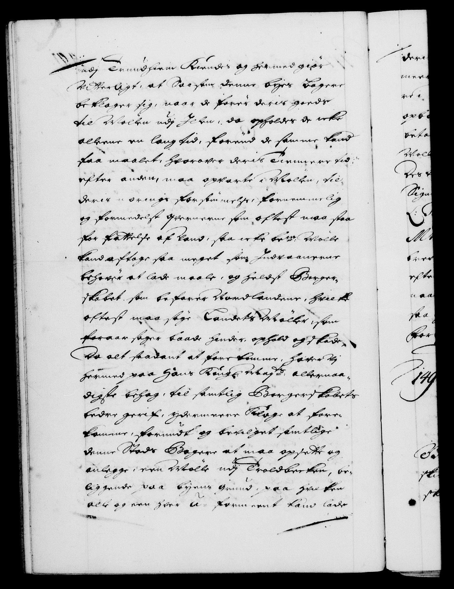 Danske Kanselli 1572-1799, AV/RA-EA-3023/F/Fc/Fca/Fcaa/L0016: Norske registre (mikrofilm), 1692-1697, p. 491b