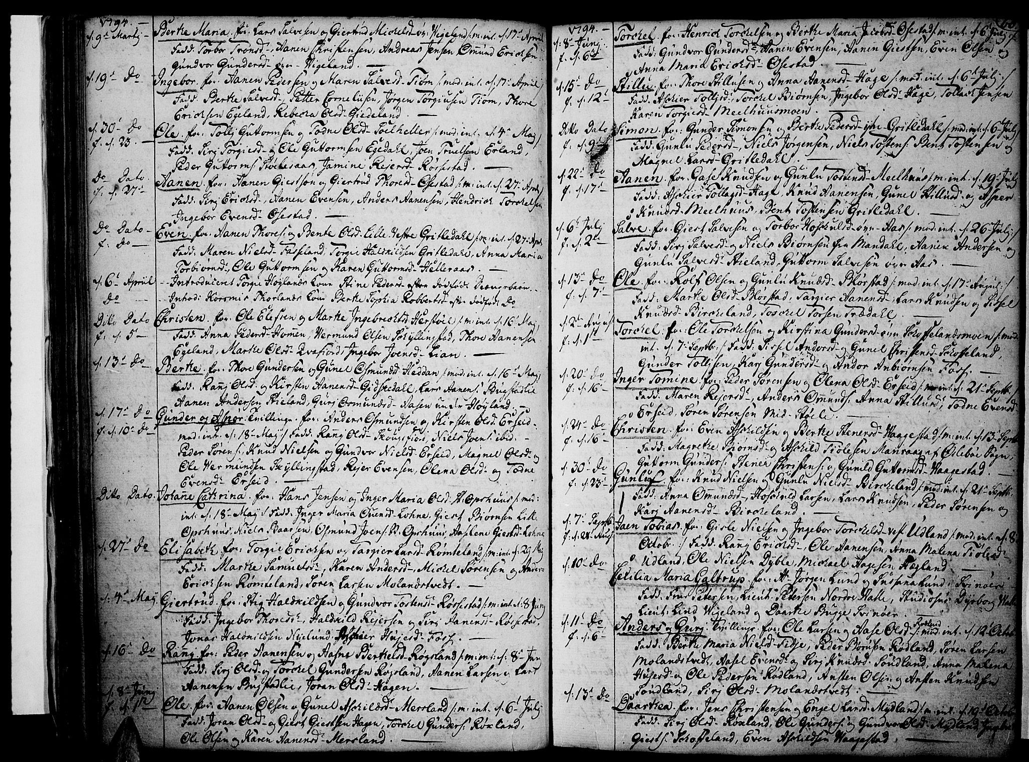 Sør-Audnedal sokneprestkontor, SAK/1111-0039/F/Fa/Fab/L0002: Parish register (official) no. A 2 /1, 1766-1815, p. 60