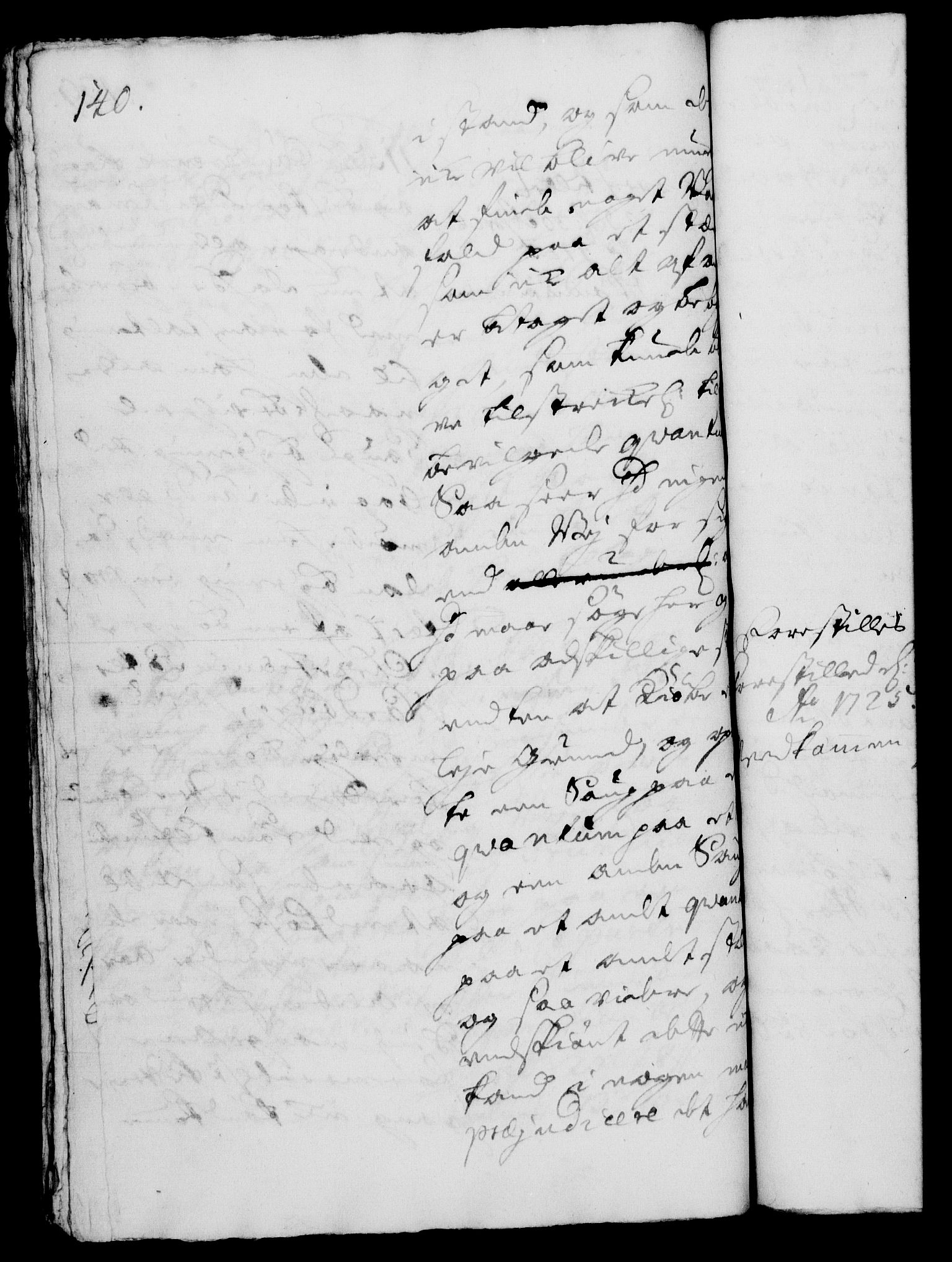 Rentekammeret, Kammerkanselliet, RA/EA-3111/G/Gh/Gha/L0007: Norsk ekstraktmemorialprotokoll (merket RK 53.52), 1724-1725, p. 140