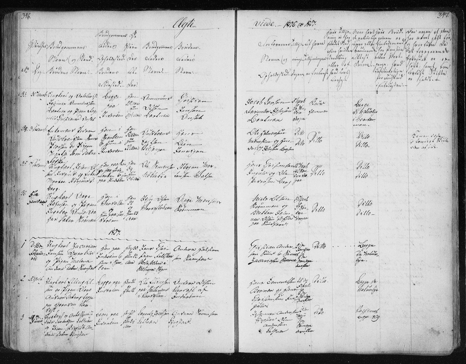 Ministerialprotokoller, klokkerbøker og fødselsregistre - Nord-Trøndelag, SAT/A-1458/730/L0276: Parish register (official) no. 730A05, 1822-1830, p. 346-347