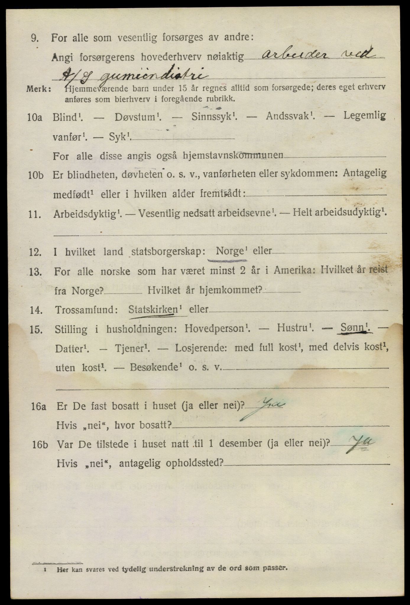 SAO, 1920 census for Rygge, 1920, p. 10166