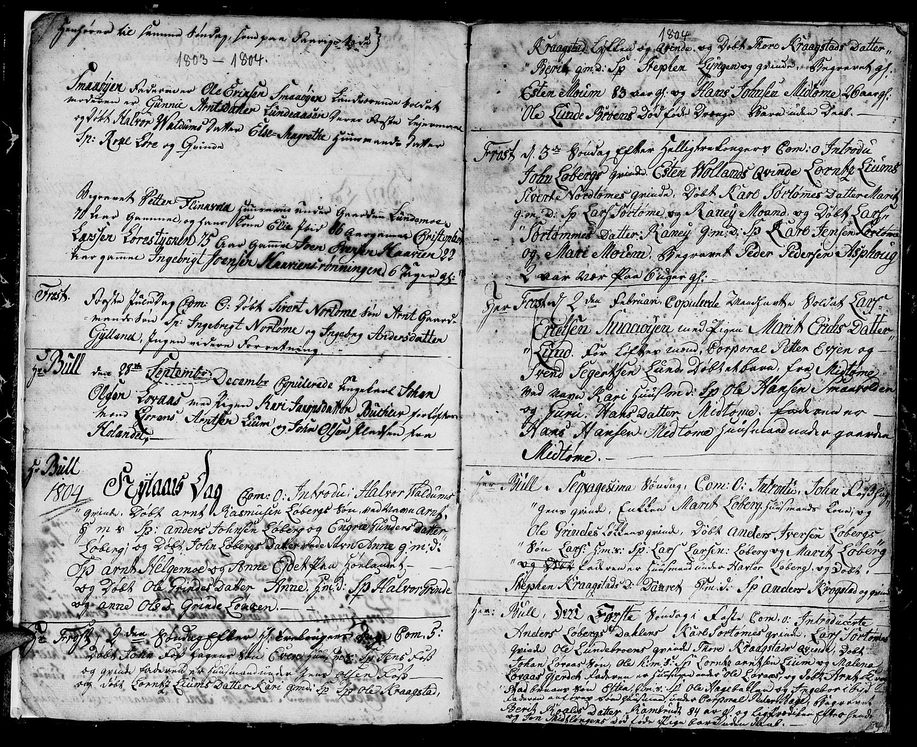 Ministerialprotokoller, klokkerbøker og fødselsregistre - Sør-Trøndelag, AV/SAT-A-1456/692/L1106: Parish register (copy) no. 692C01, 1802-1808