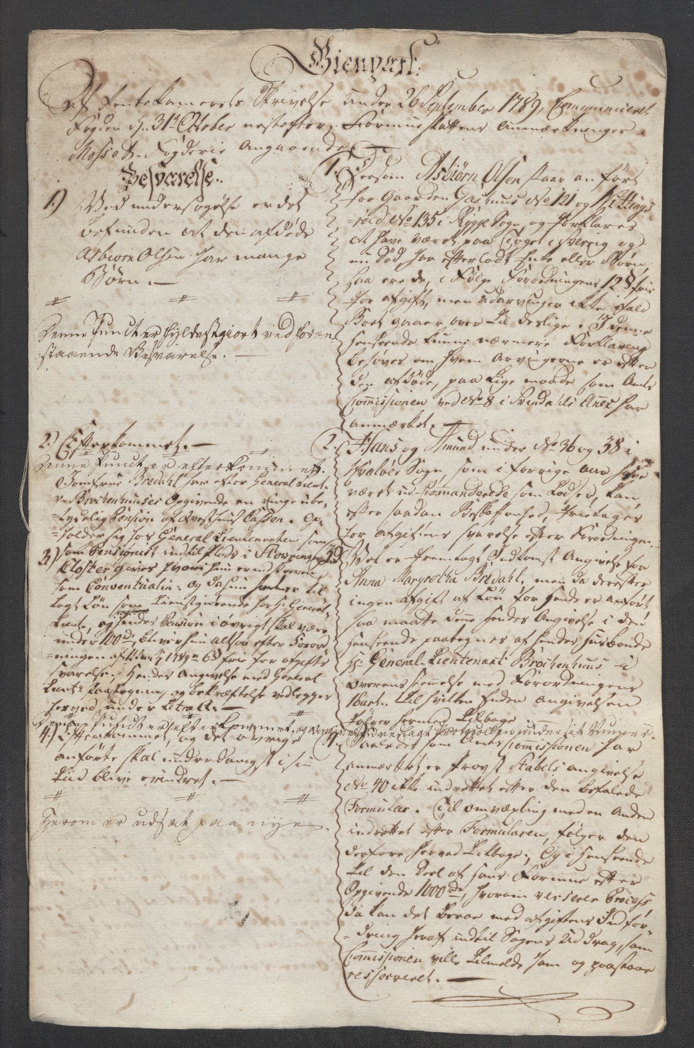 Rentekammeret inntil 1814, Reviderte regnskaper, Mindre regnskaper, AV/RA-EA-4068/Rf/Rfe/L0025: Moss, Onsøy, Tune og Veme fogderi. Namdal fogderi, 1789, p. 11