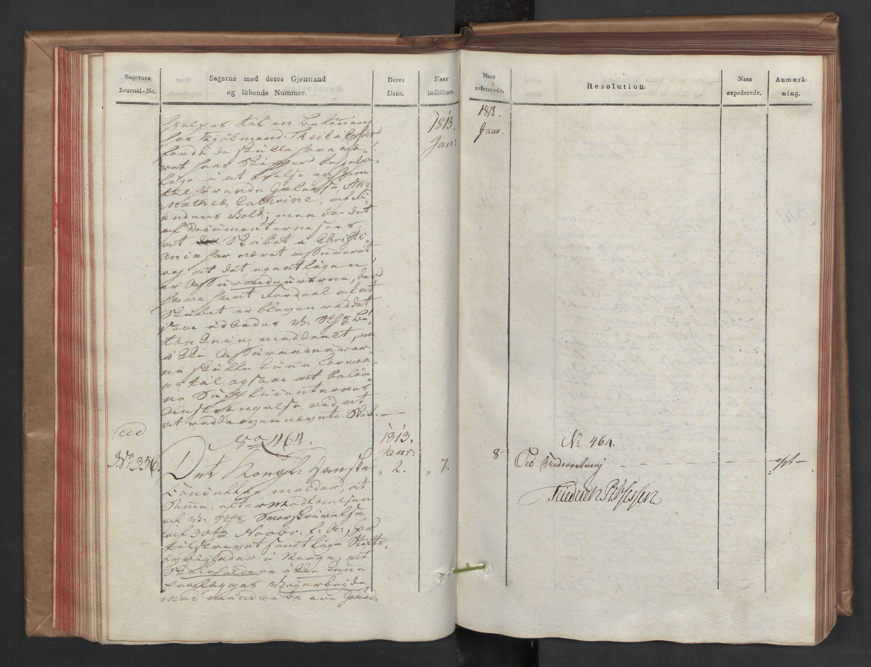 Stattholderembetet 1810-1814, 2. kontor (Kontor B), AV/RA-EA-5432/Aa/L0002: Kollegial referatprotokoll,  j.nr. 284-511,  l.nr. 328-639, 1812-1813, p. 97