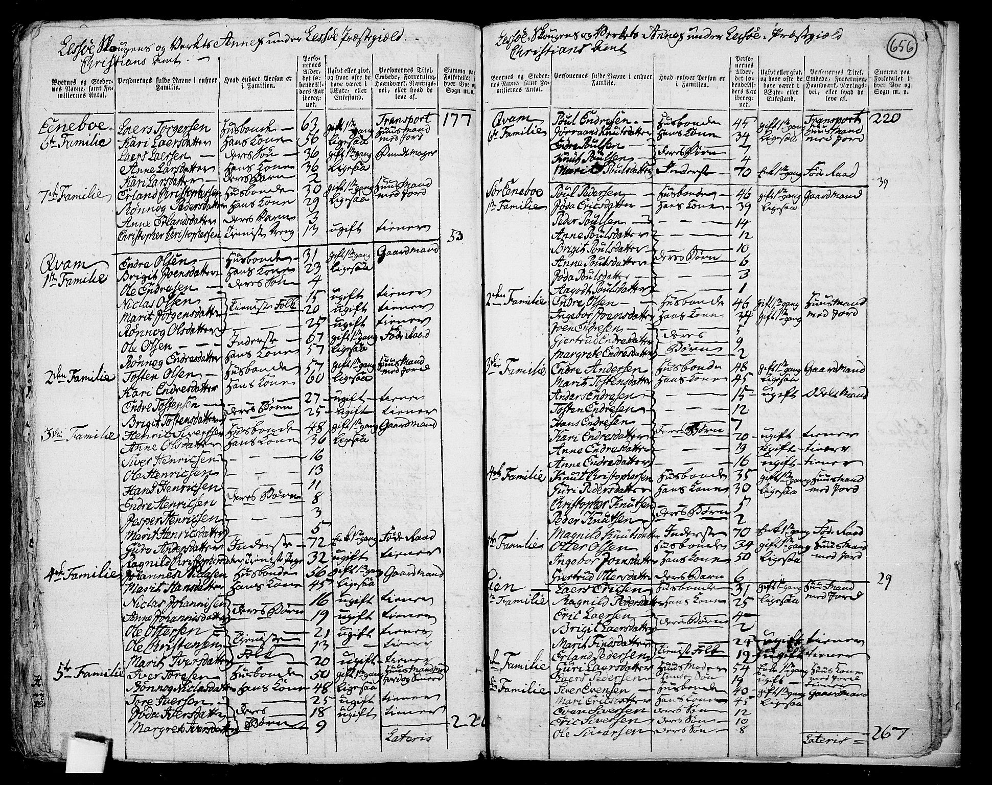 RA, 1801 census for 0512P Lesja, 1801, p. 655b-656a