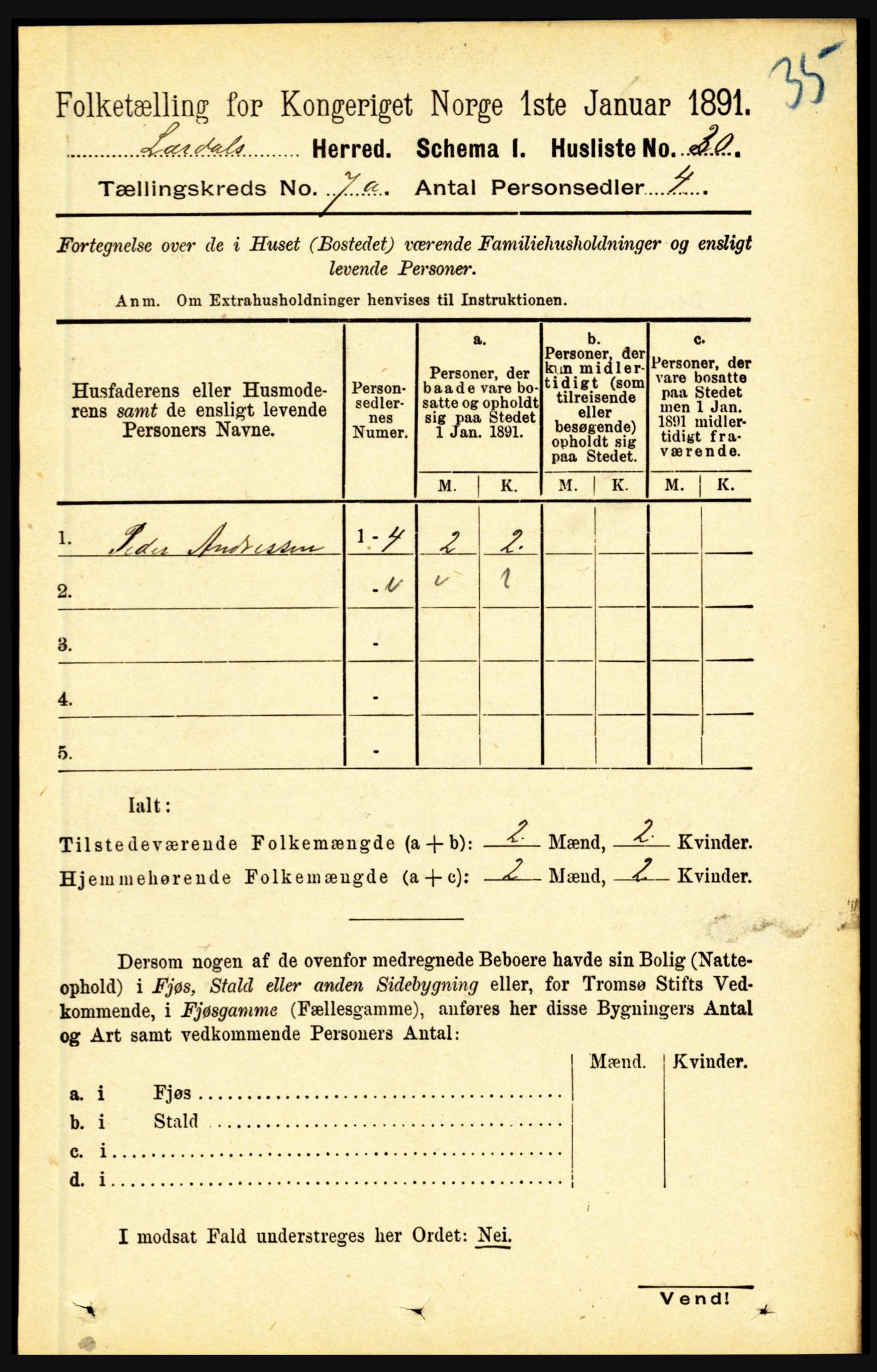 RA, 1891 census for 1422 Lærdal, 1891, p. 778