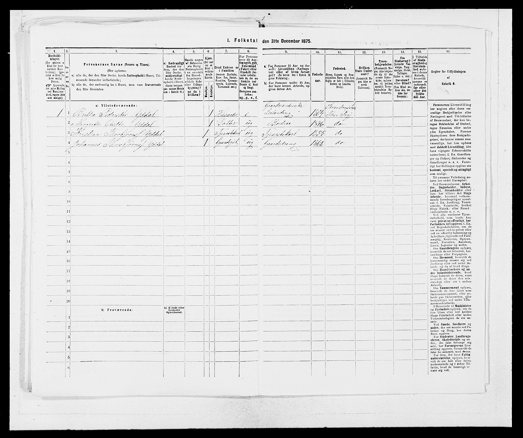 SAB, 1875 census for 1241P Fusa, 1875, p. 1069