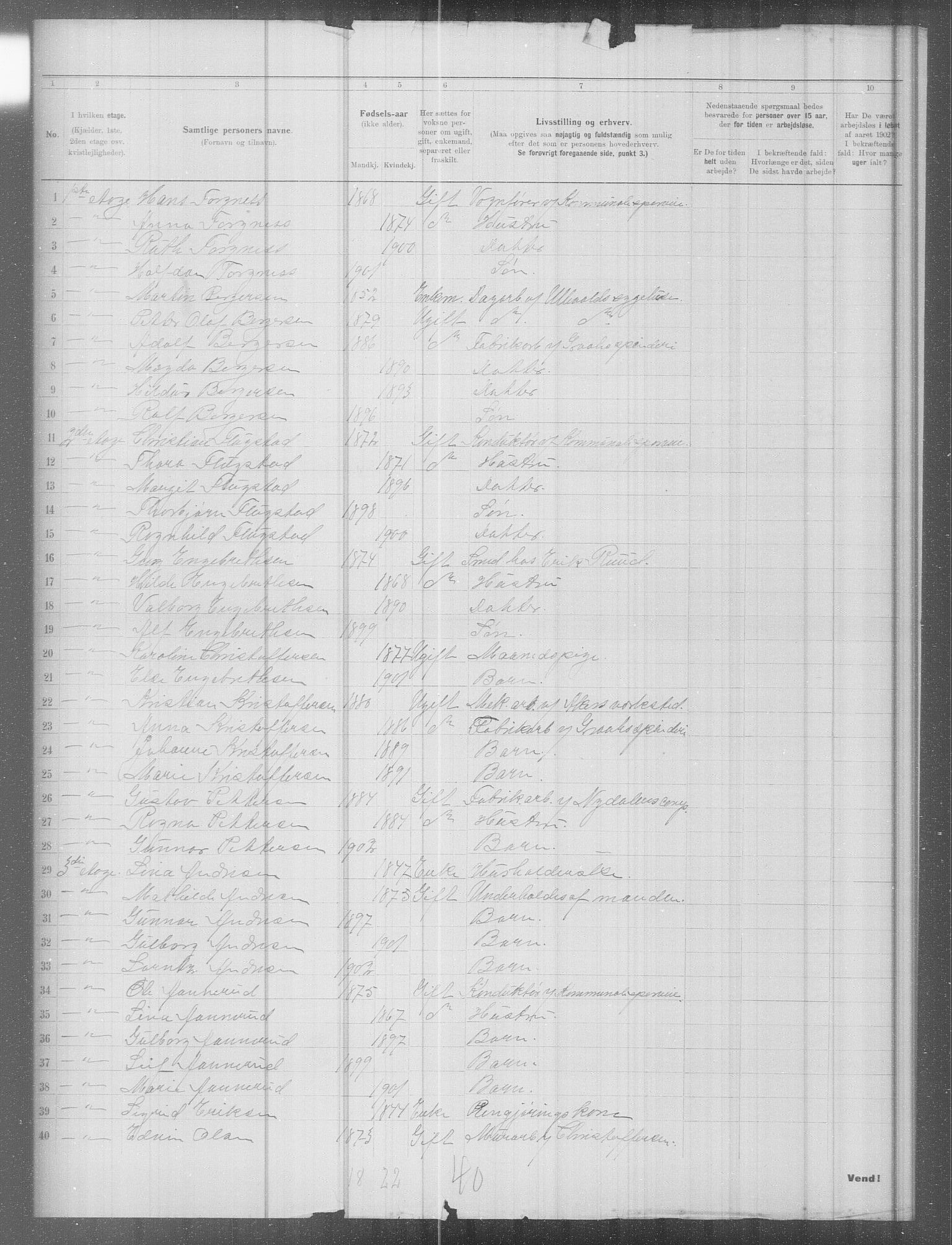 OBA, Municipal Census 1902 for Kristiania, 1902, p. 9757