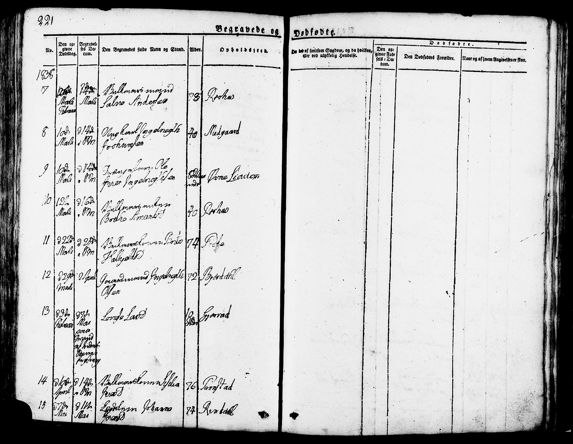 Ministerialprotokoller, klokkerbøker og fødselsregistre - Møre og Romsdal, AV/SAT-A-1454/517/L0221: Parish register (official) no. 517A01, 1827-1858, p. 221