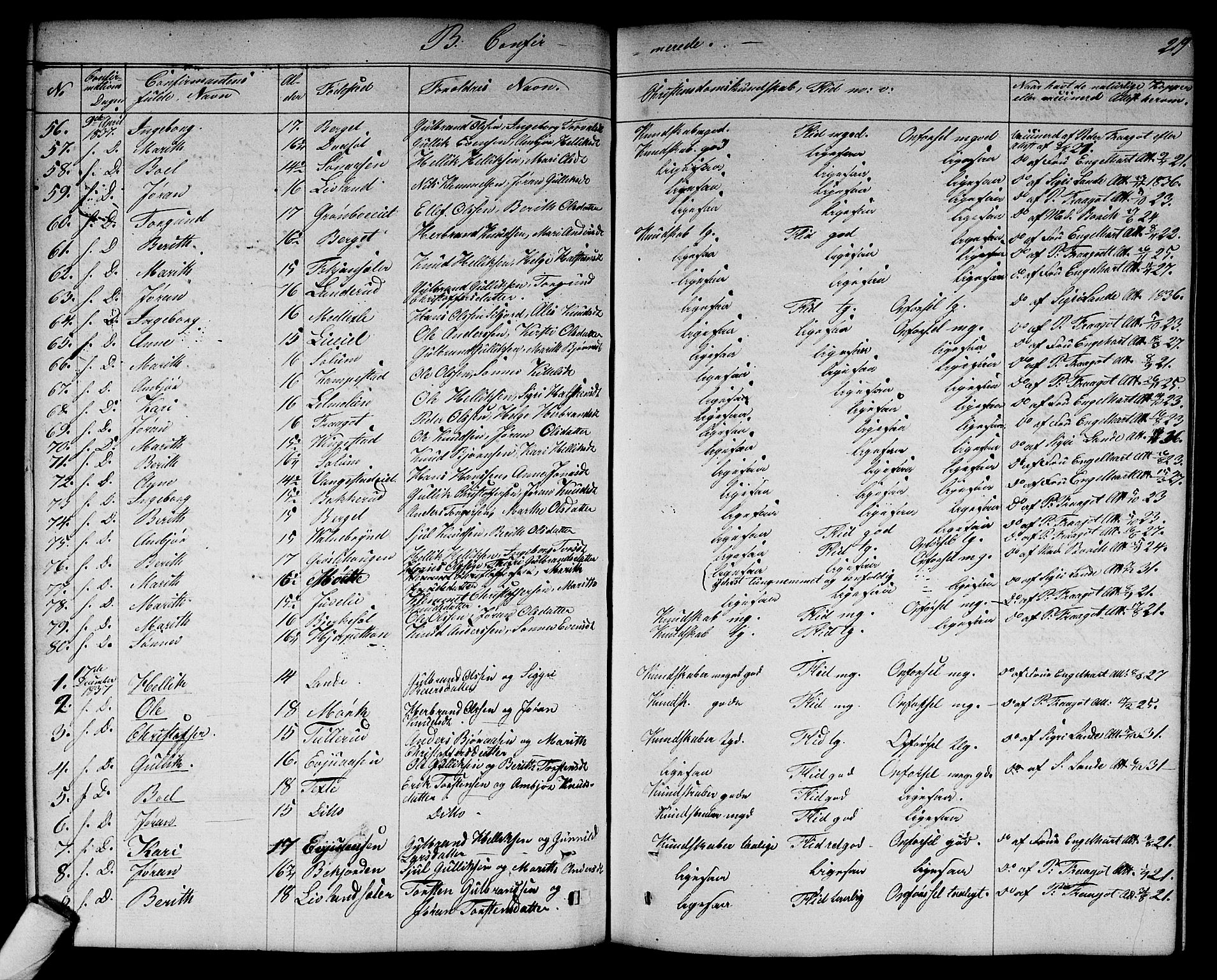 Flesberg kirkebøker, AV/SAKO-A-18/G/Ga/L0002: Parish register (copy) no. I 2, 1834-1860, p. 219