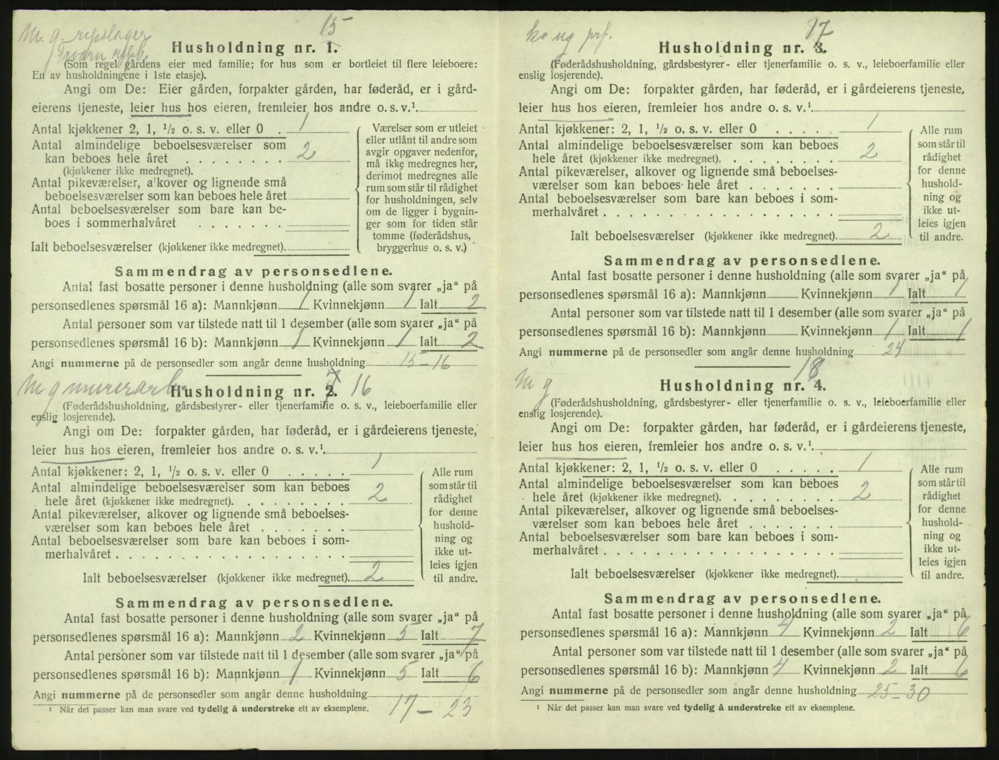 SAKO, 1920 census for Fredriksvern, 1920, p. 32