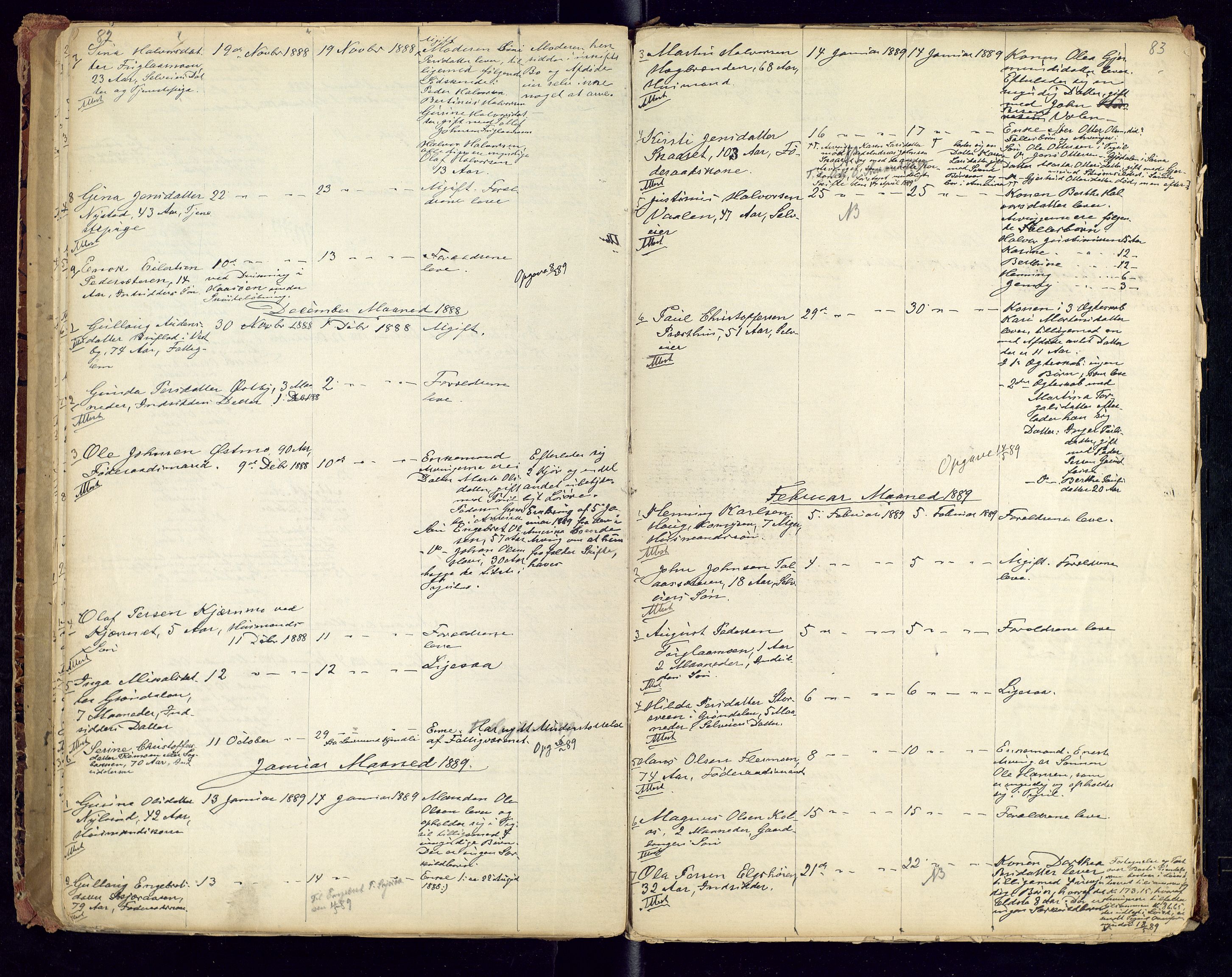 Trysil lensmannskontor, AV/SAH-LHT-026/H/Ha/L0001: Dødsfallsprotokoll, 1875-1901, p. 82-83