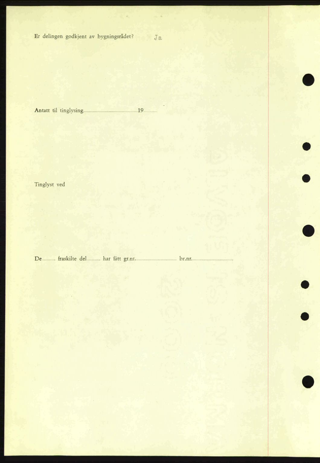 Moss sorenskriveri, SAO/A-10168: Mortgage book no. A9, 1941-1942, Diary no: : 2154/1941