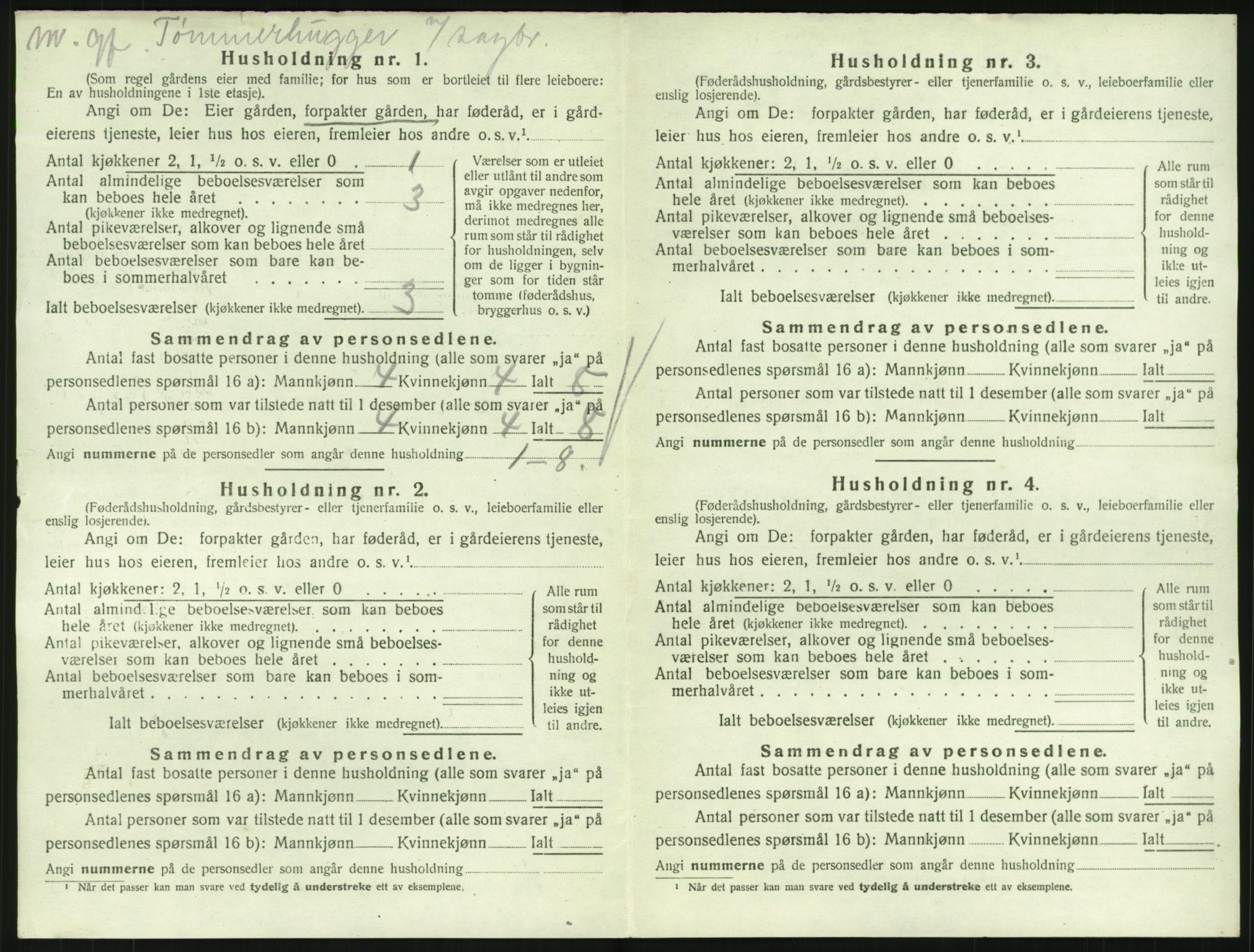 SAKO, 1920 census for Hedrum, 1920, p. 1462