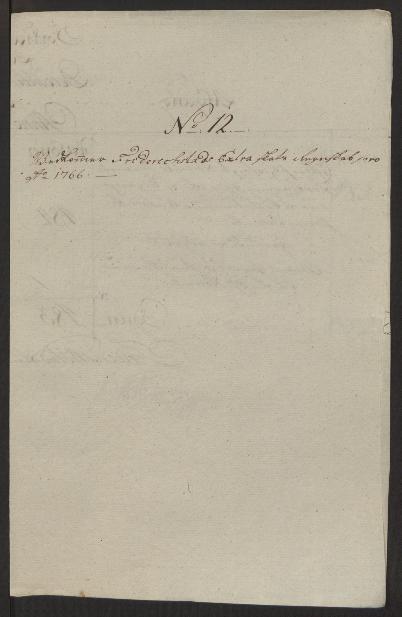 Rentekammeret inntil 1814, Reviderte regnskaper, Byregnskaper, AV/RA-EA-4066/R/Rb/L0029/0001: [B3] Kontribusjonsregnskap / Ekstraskatt, 1762-1772, p. 235