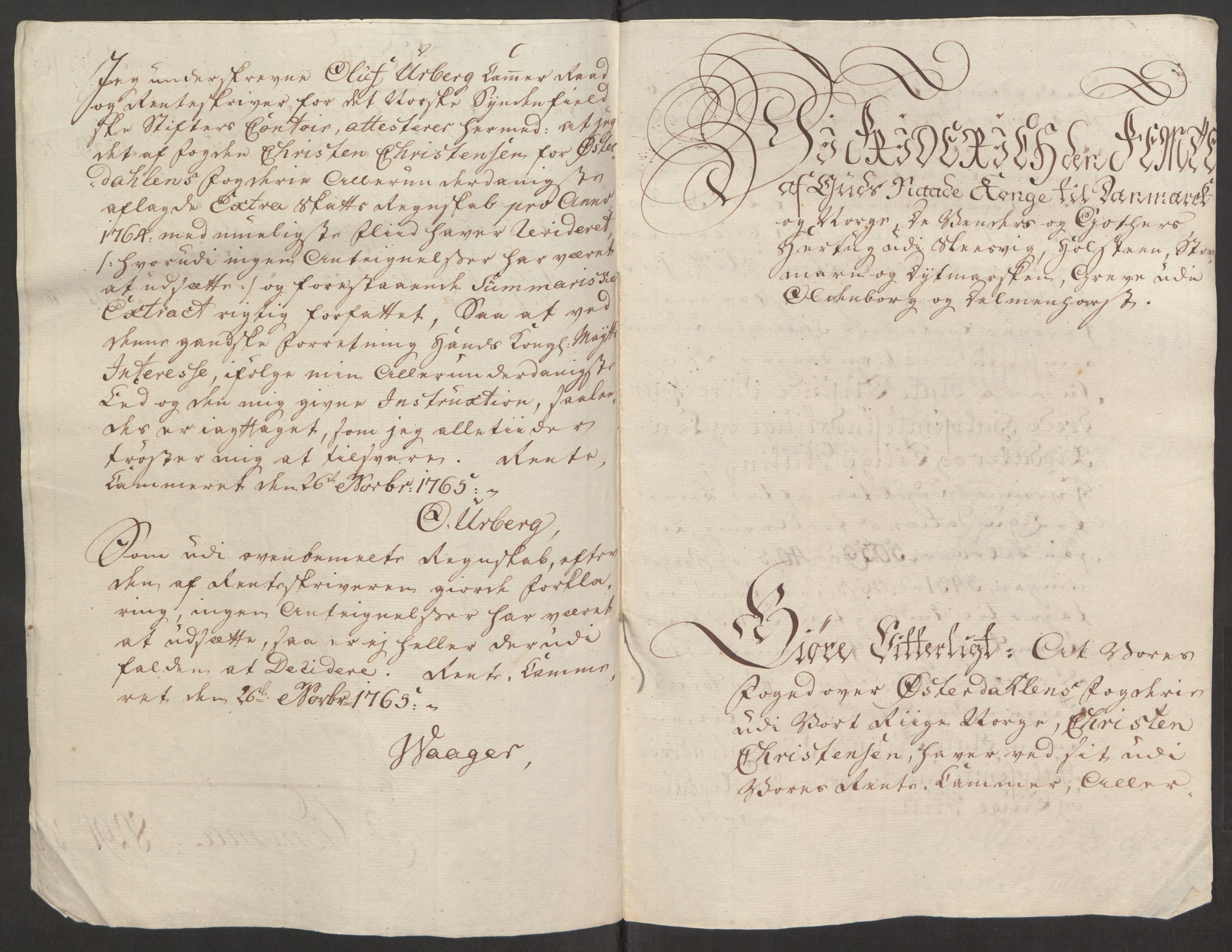 Rentekammeret inntil 1814, Reviderte regnskaper, Fogderegnskap, AV/RA-EA-4092/R15/L1014: Ekstraskatten Østerdal, 1762-1764, p. 498