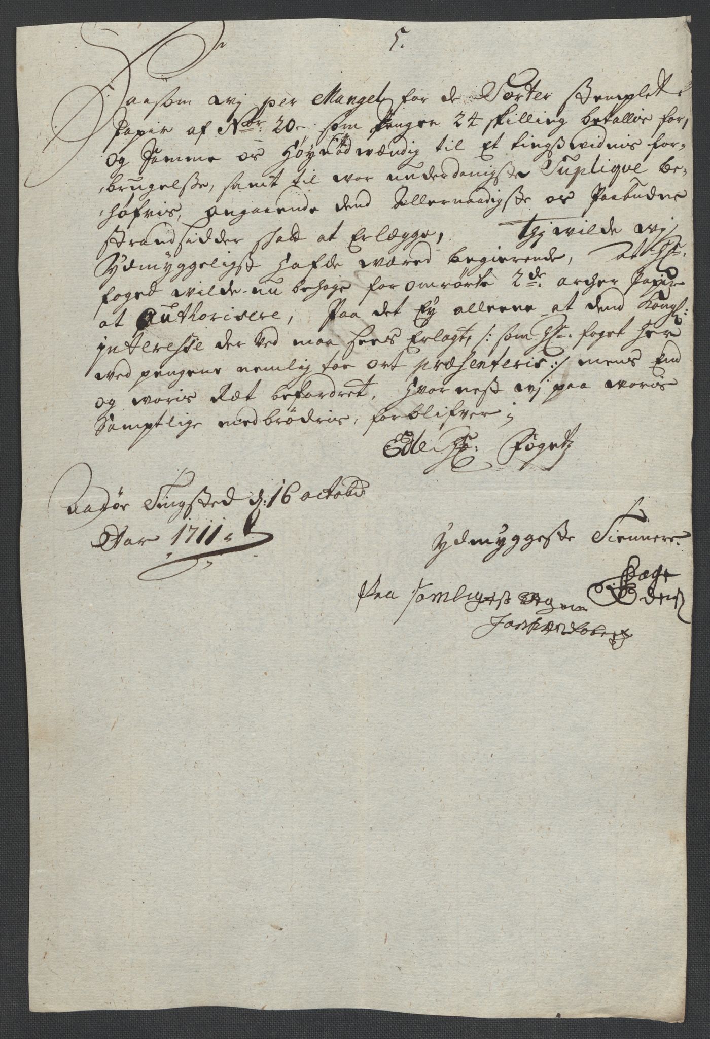 Rentekammeret inntil 1814, Reviderte regnskaper, Fogderegnskap, AV/RA-EA-4092/R55/L3660: Fogderegnskap Romsdal, 1711, p. 332