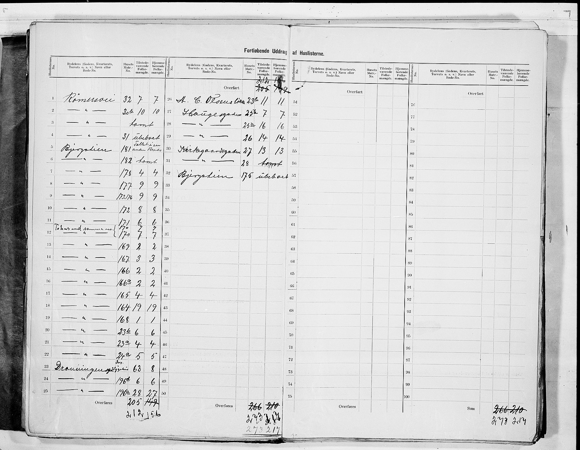 RA, 1900 census for Drammen, 1900, p. 30