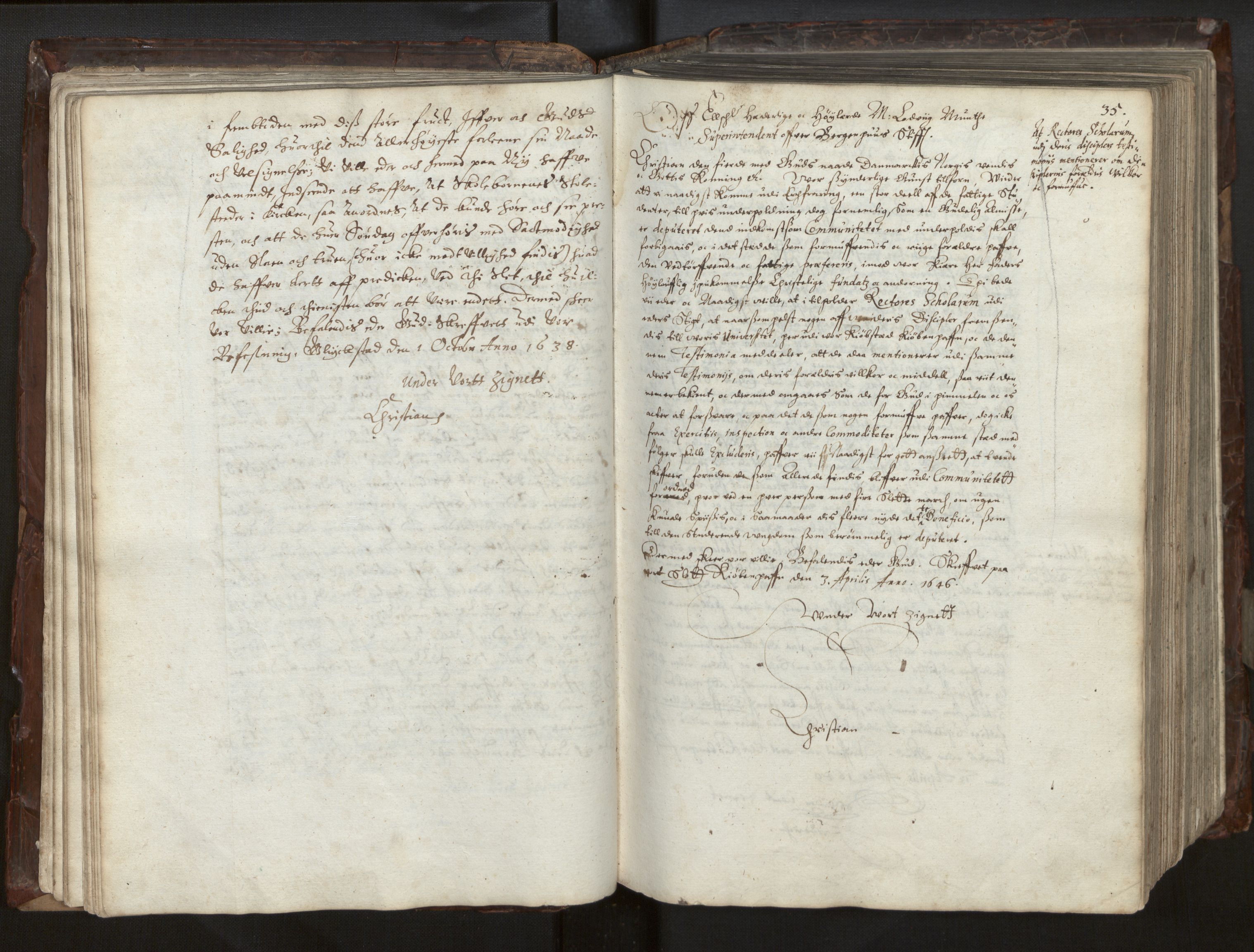 Bjørgvin biskop, AV/SAB-A-5601/Ga/L0014: Jordebøker for geistleg gods og andre rekneskapsprotokollar, 1609-1737, p. 34b-35a