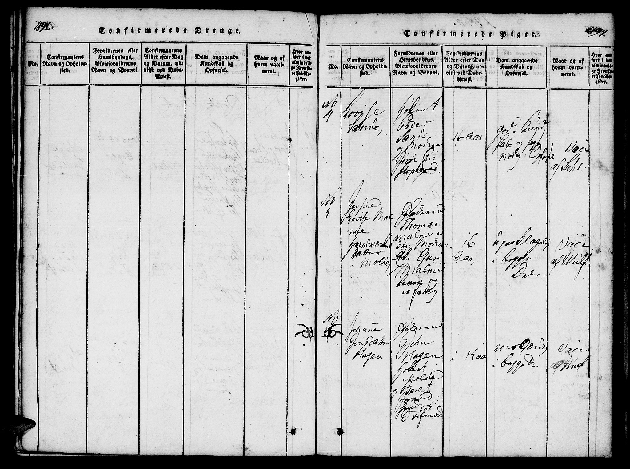 Ministerialprotokoller, klokkerbøker og fødselsregistre - Møre og Romsdal, SAT/A-1454/558/L0688: Parish register (official) no. 558A02, 1818-1843, p. 496-497