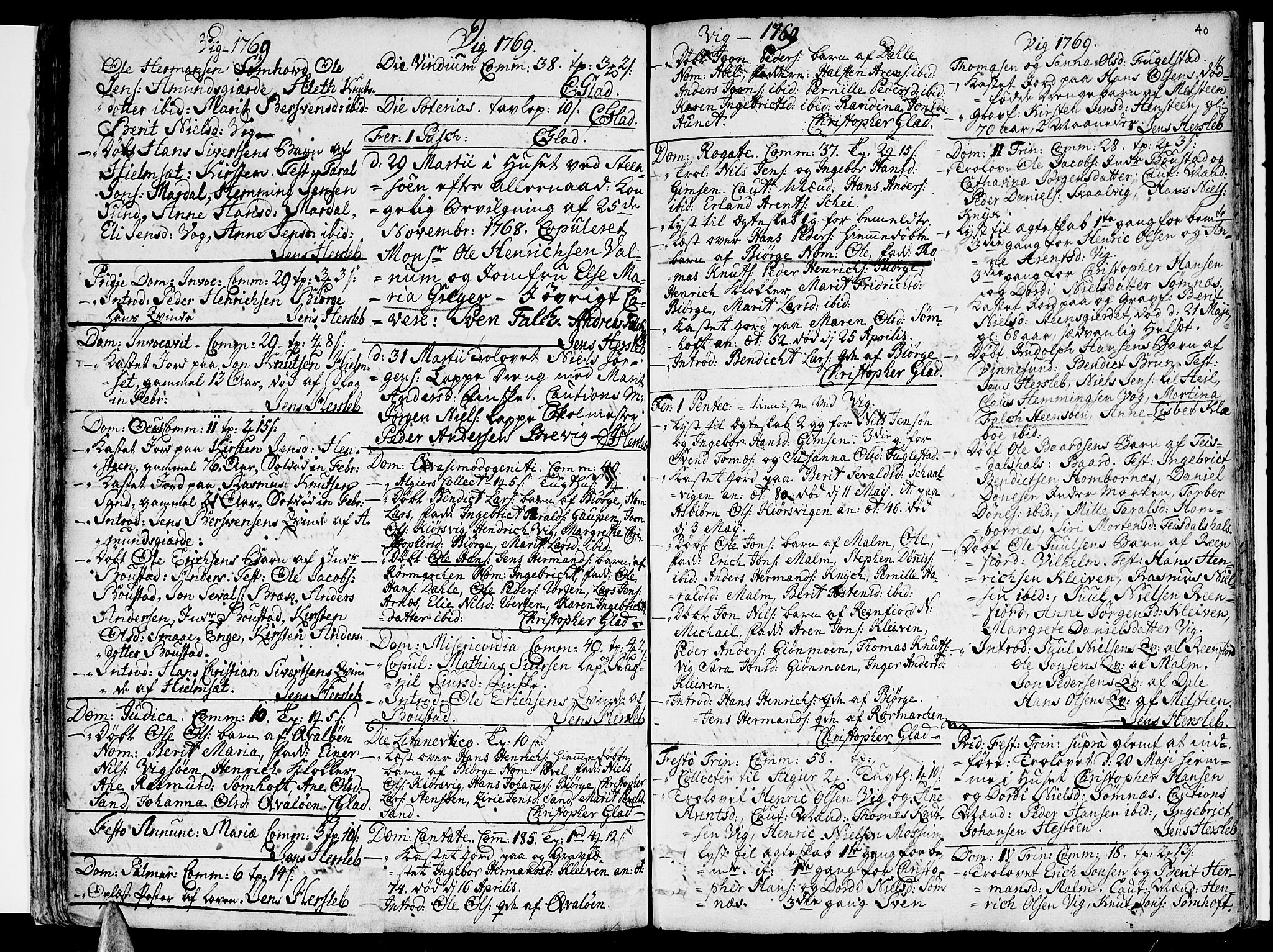 Ministerialprotokoller, klokkerbøker og fødselsregistre - Nordland, SAT/A-1459/812/L0173: Parish register (official) no. 812A02, 1752-1800, p. 40