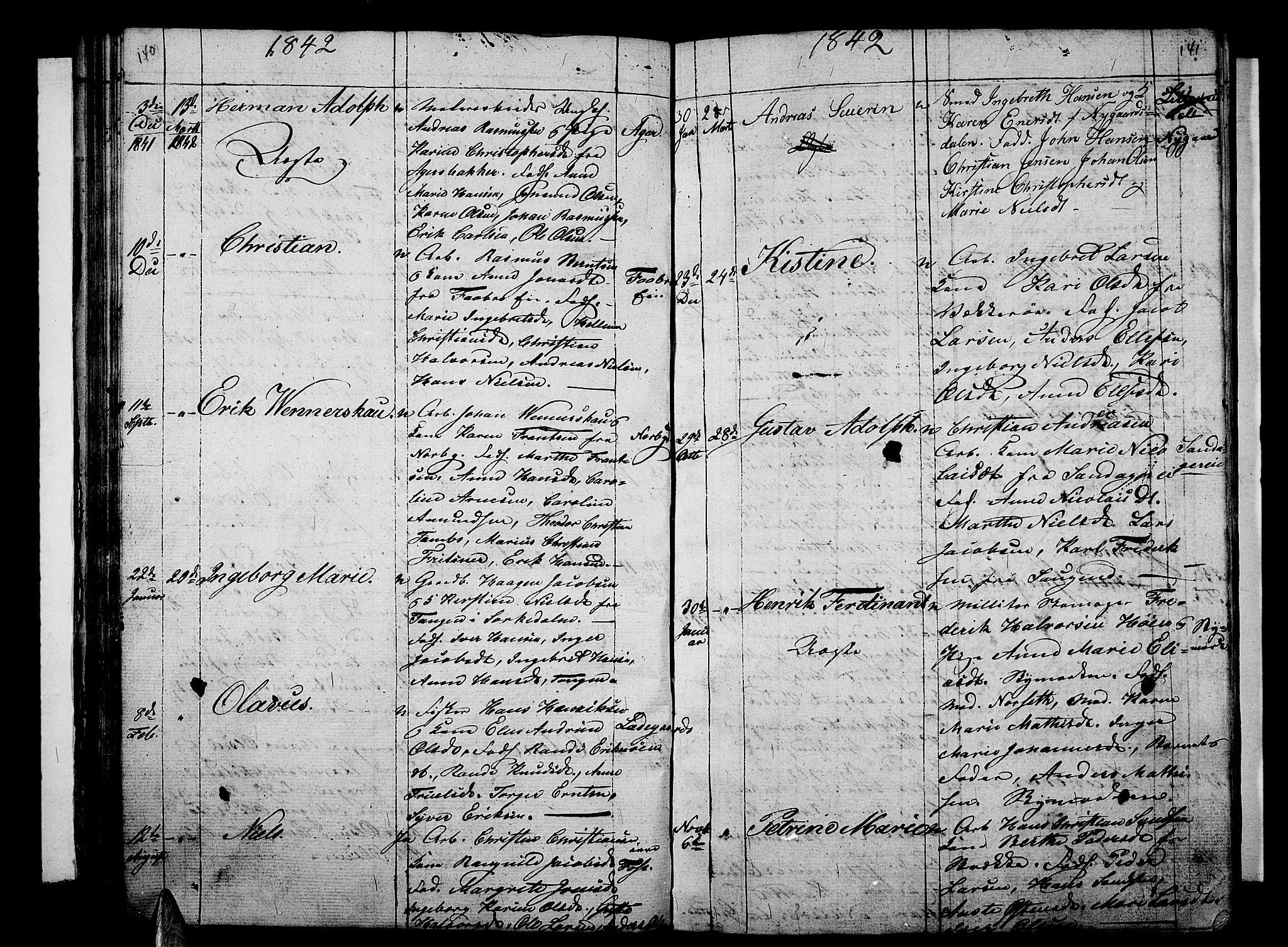 Aker prestekontor kirkebøker, AV/SAO-A-10861/G/L0007: Parish register (copy) no. 7, 1838-1846, p. 140-141