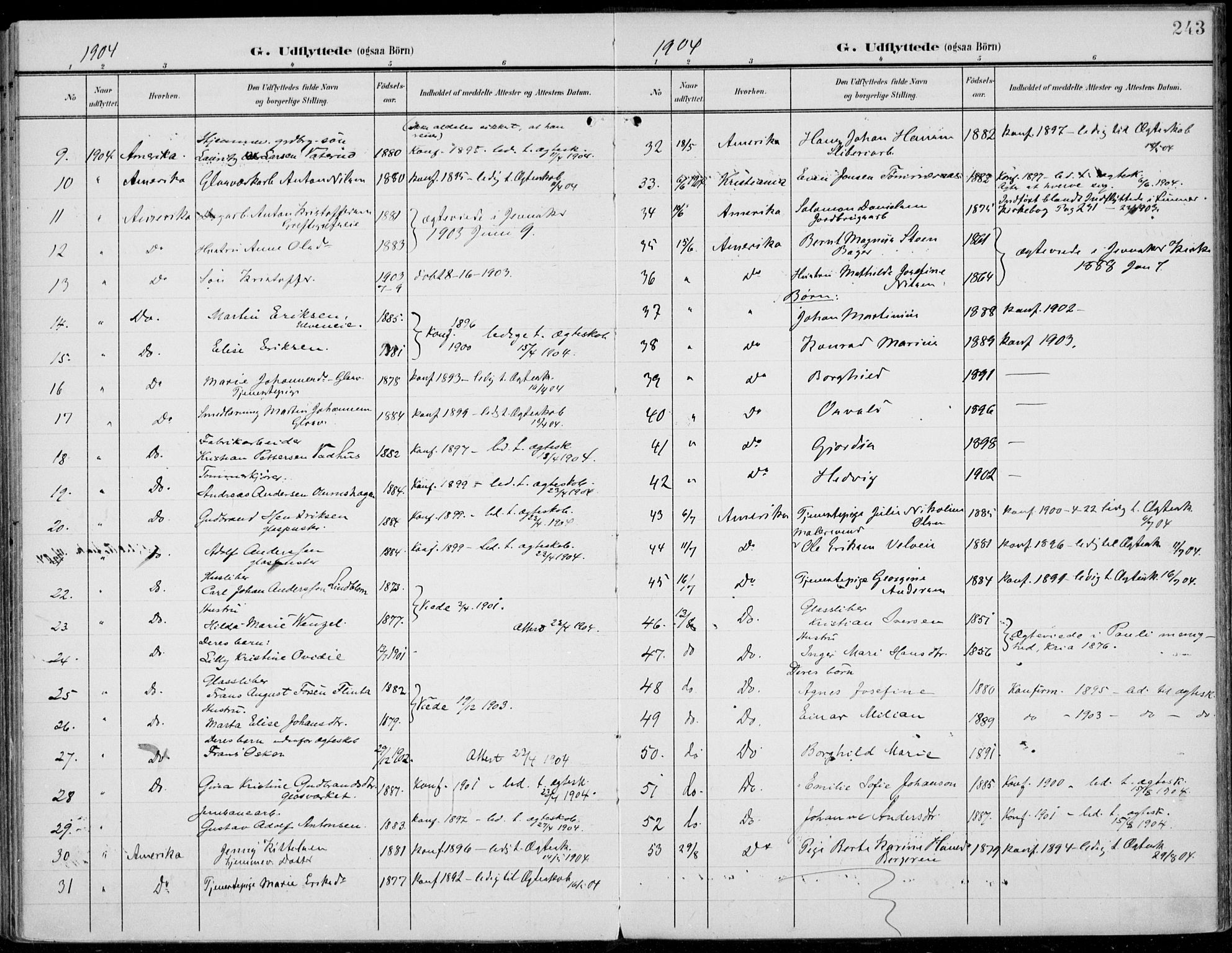 Jevnaker prestekontor, SAH/PREST-116/H/Ha/Haa/L0011: Parish register (official) no. 11, 1902-1913, p. 243