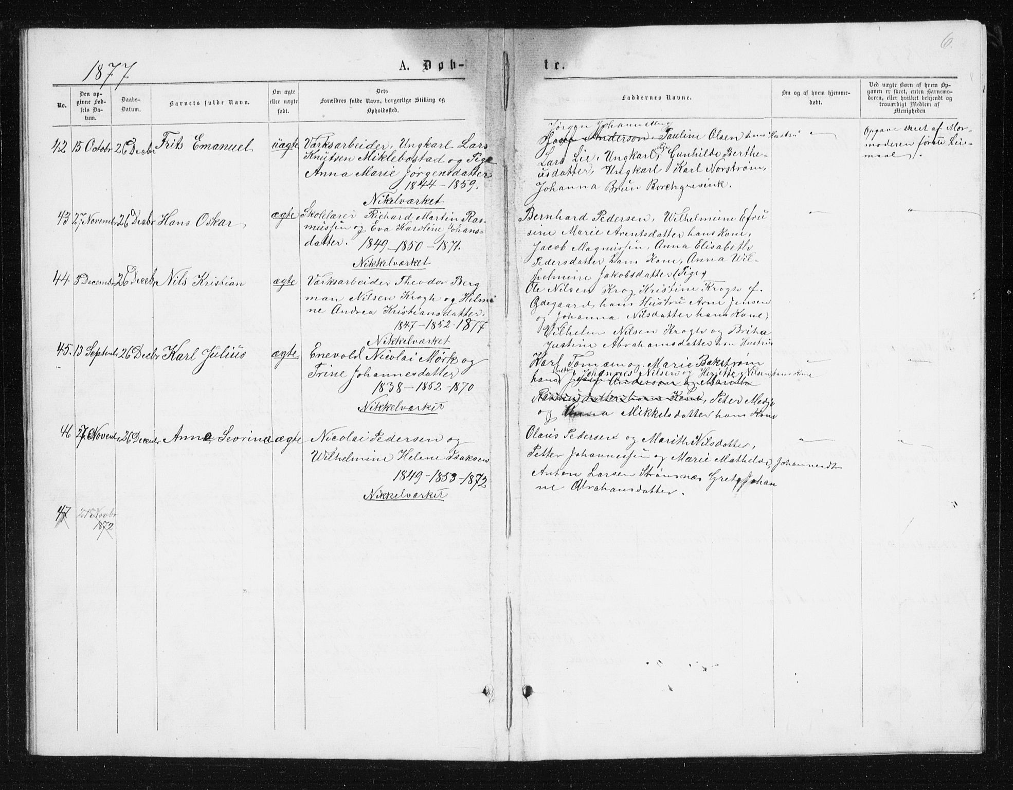 Berg sokneprestkontor, SATØ/S-1318/G/Ga/Gab/L0016klokker: Parish register (copy) no. 16, 1877-1880, p. 6