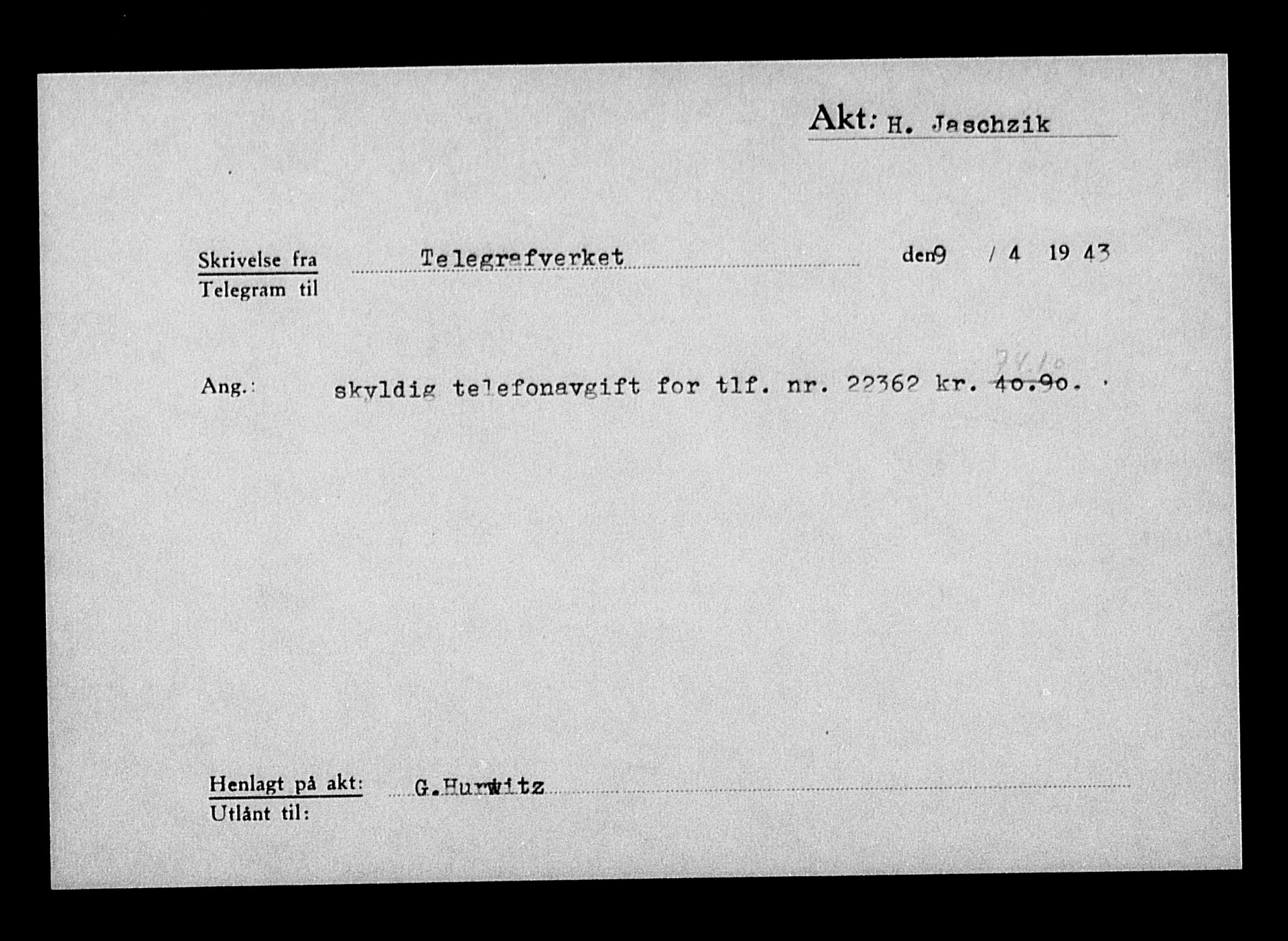 Justisdepartementet, Tilbakeføringskontoret for inndratte formuer, AV/RA-S-1564/H/Hc/Hcc/L0947: --, 1945-1947, p. 425