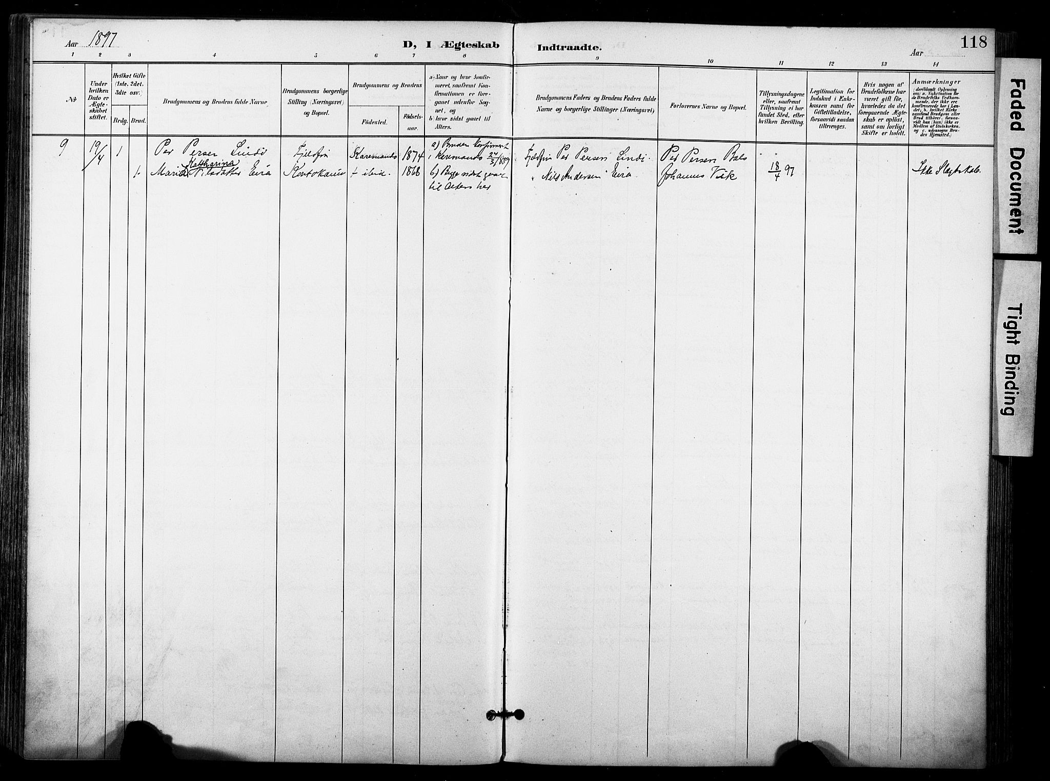 Kautokeino sokneprestembete, AV/SATØ-S-1340/H/Ha/L0005.kirke: Parish register (official) no. 5, 1896-1916, p. 118