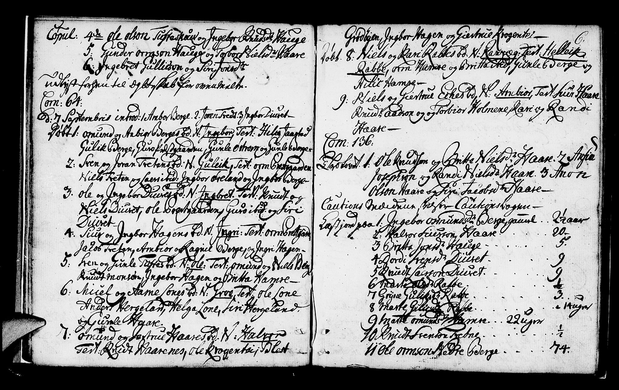 Røldal sokneprestembete, SAB/A-100247: Parish register (official) no. A 1, 1780-1816, p. 6