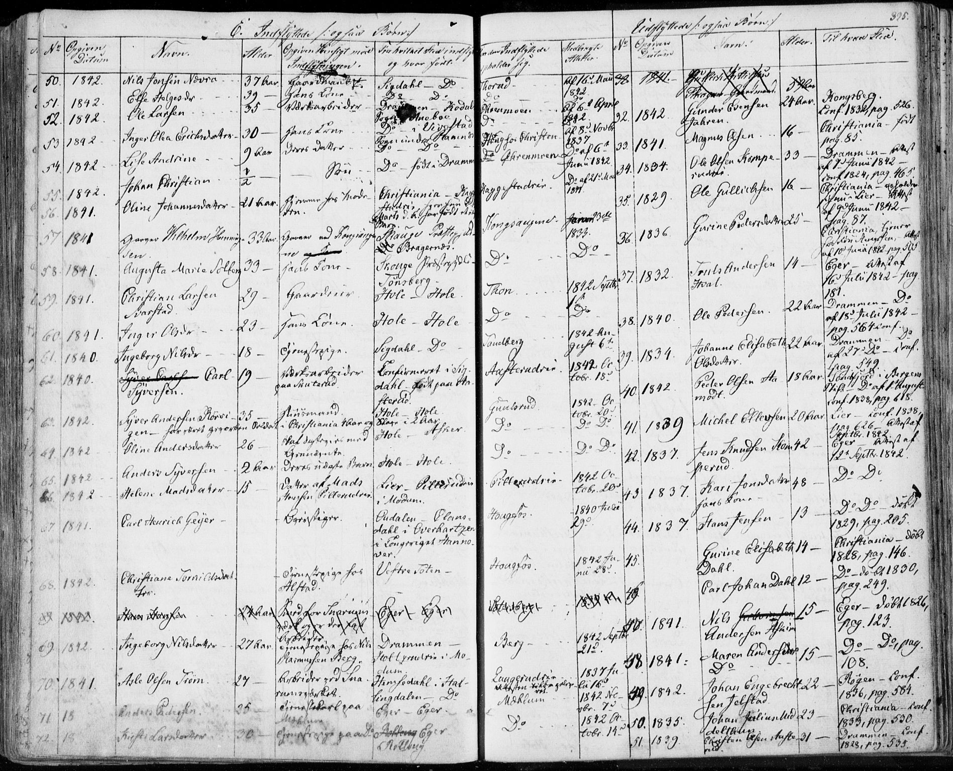 Modum kirkebøker, AV/SAKO-A-234/F/Fa/L0007: Parish register (official) no. 7, 1841-1850, p. 395