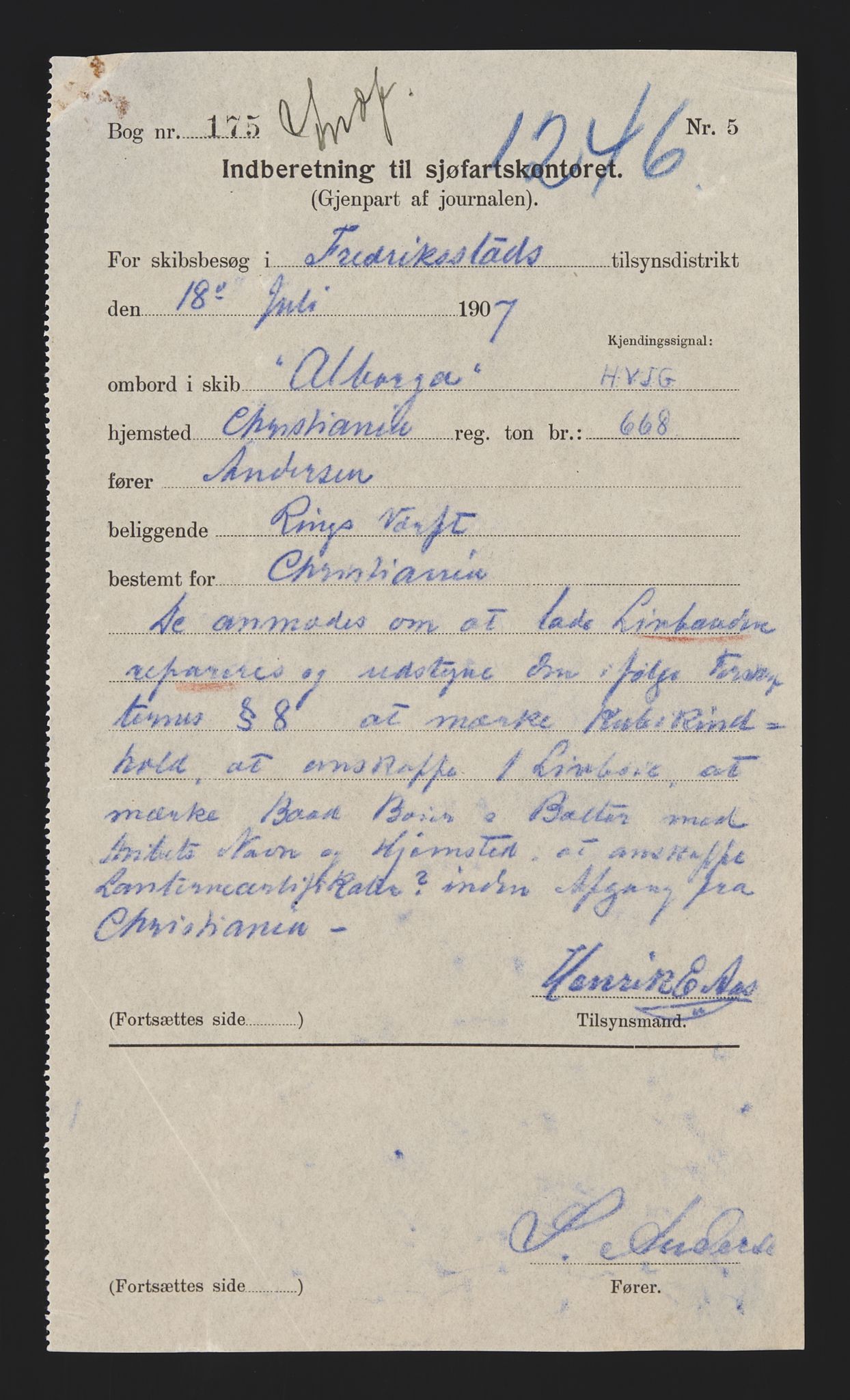 Sjøfartsdirektoratet med forløpere, skipsmapper slettede skip, RA/S-4998/F/Fa/L0018: --, 1877-1921, p. 68